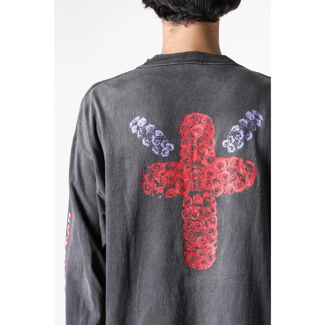 Saint Michael o1mle0326 Born Saint Long Sleeve T-Shirt in Black Size US M / EU 48-50 / 2 - 14 Thumbnail