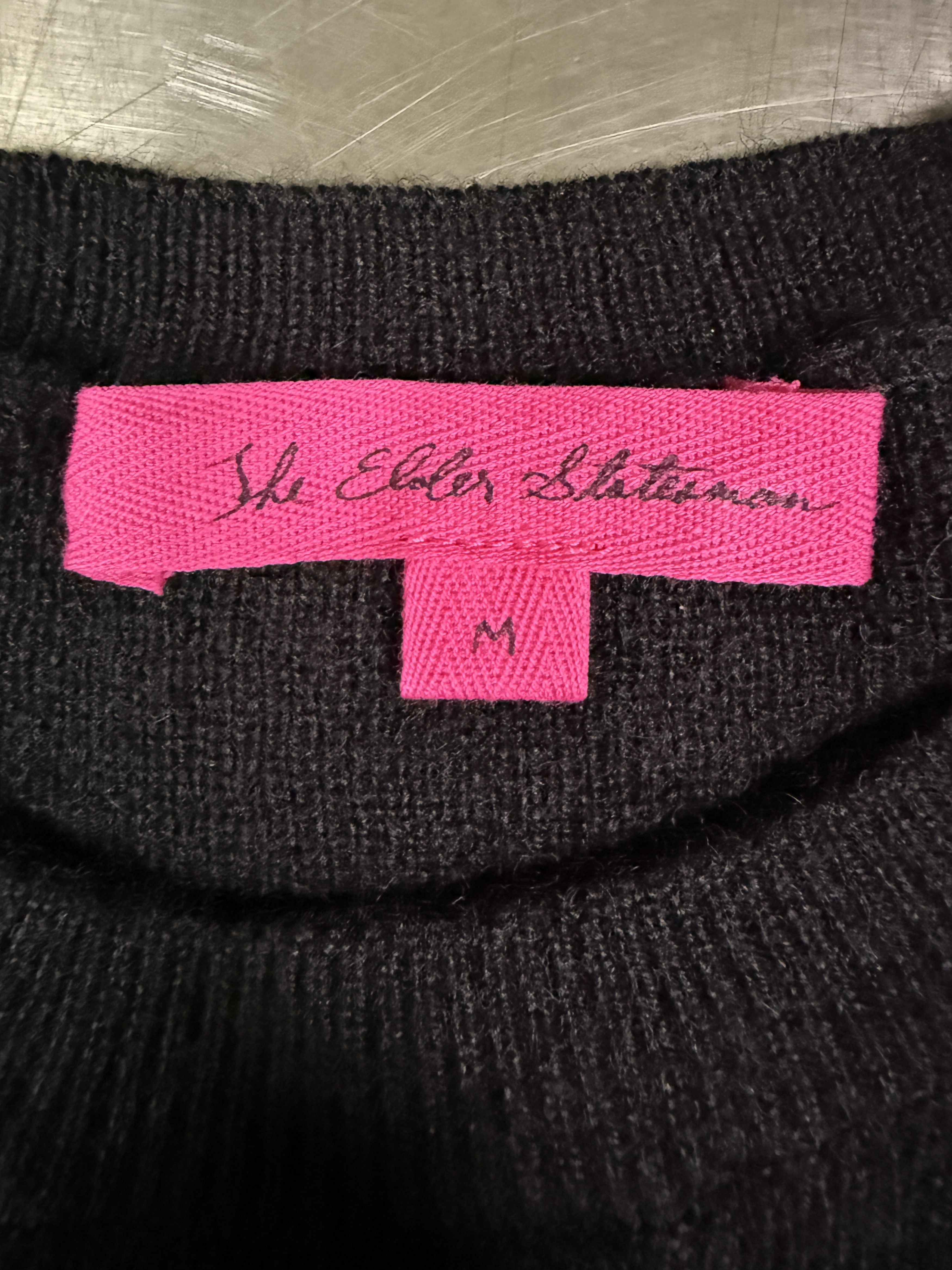 The Elder Statesman $495 The Elder Statesman Delicash Black Fitted Tee Size M / US 6-8 / IT 42-44 - 8 Thumbnail