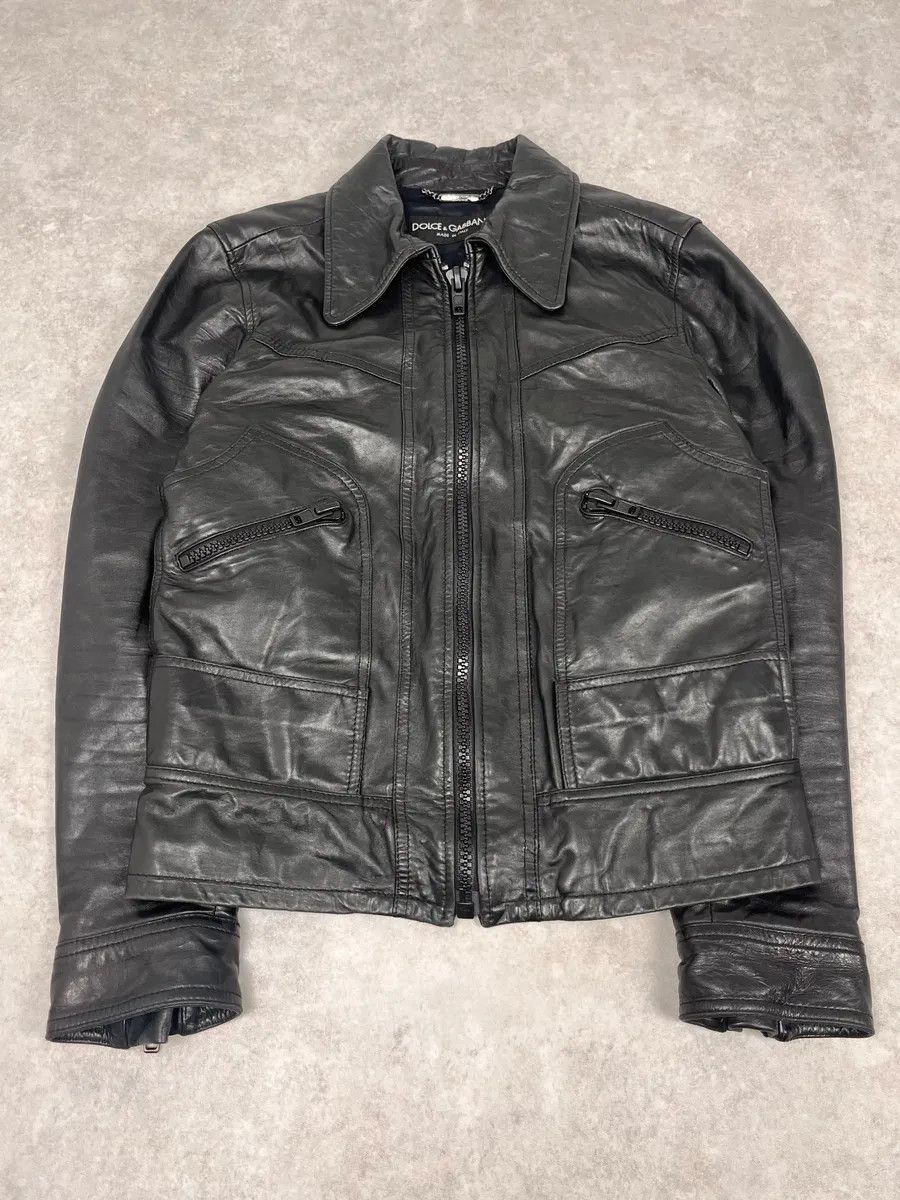Dolce & Gabbana AW2016 Dolce & Gabbana Black Multi Zips Mafia Leather Jacket Size US M / EU 48-50 / 2 - 4 Thumbnail