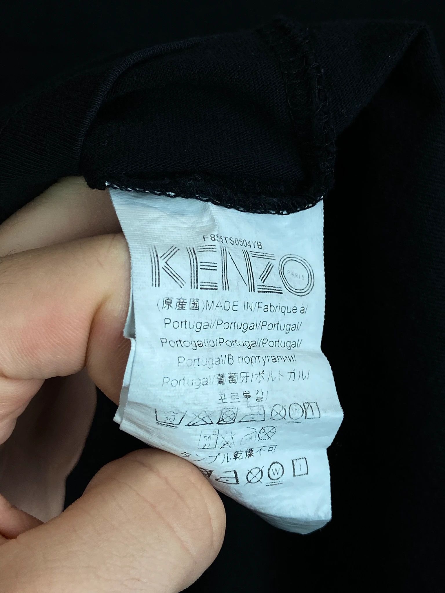 Kenzo Kenzo Black T-Shirt XL Paris Designer Streetwear Size US XL / EU 56 / 4 - 7 Thumbnail