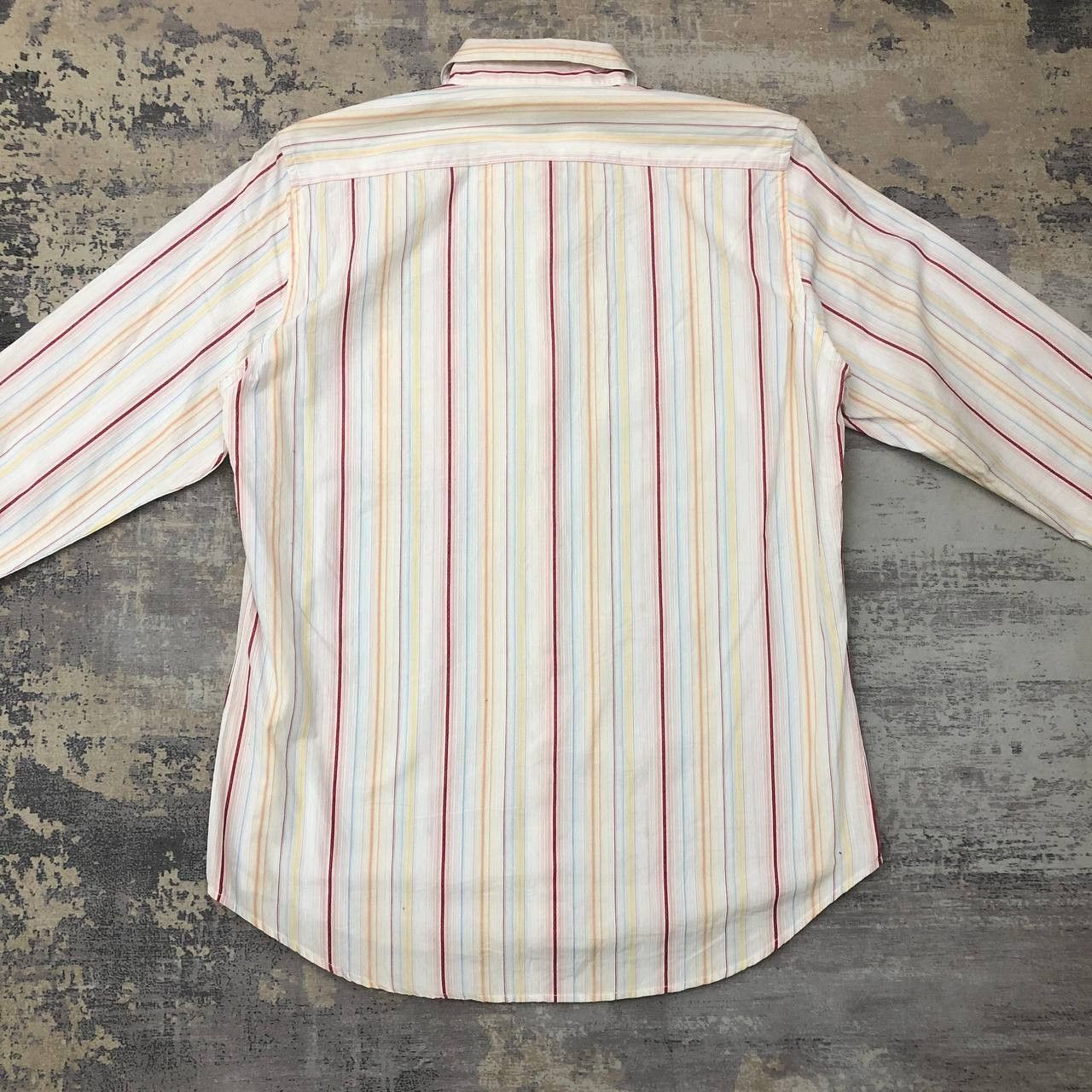Takeo Kikuchi T481 TAKEO KIKUCHI STRIPED SHIRTS Size US L / EU 52-54 / 3 - 2 Thumbnail