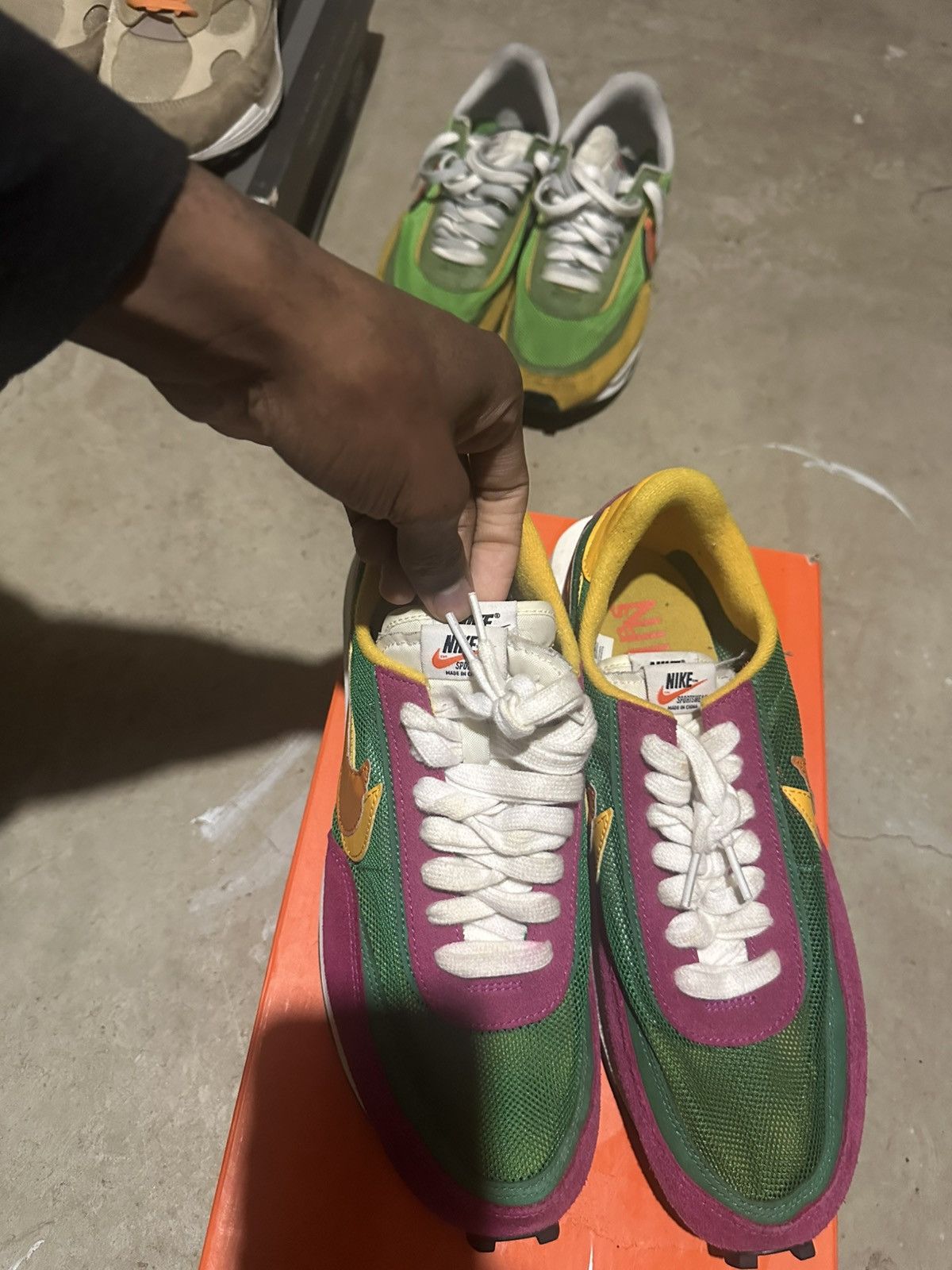Nike × Sacai Nike x Sacai LD Waffle Pine Green Size US 11 / EU 44 - 7 Thumbnail
