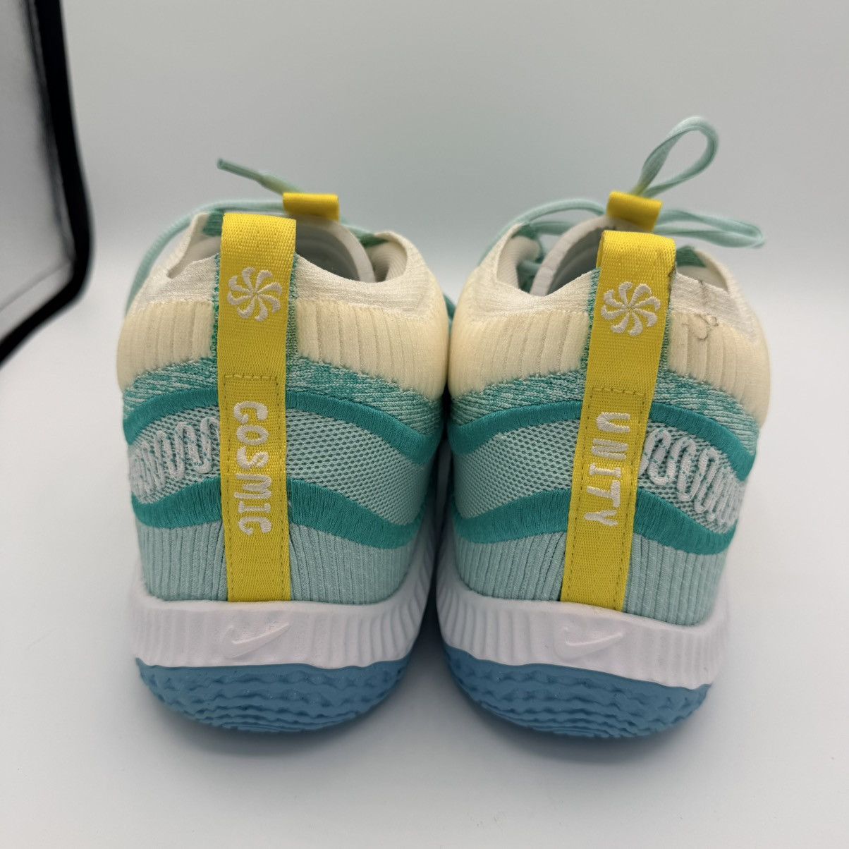 Nike Nike Cosmic Unity Teal Yellow Knit Sneakers US 13 Basketball Size US 13 / EU 46 - 3 Thumbnail