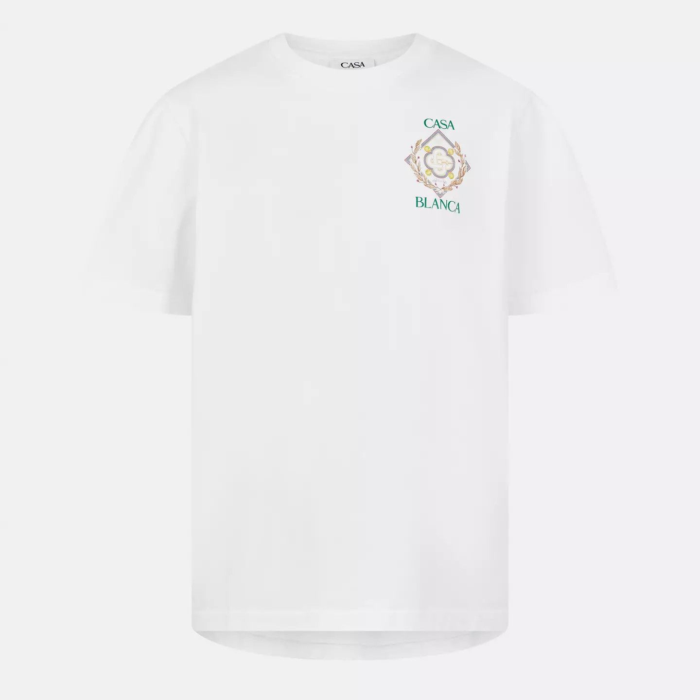 Casablanca o1g2r1mq0426 Championship Diamond T-Shirt in White Size US XL / EU 56 / 4 - 1 Thumbnail