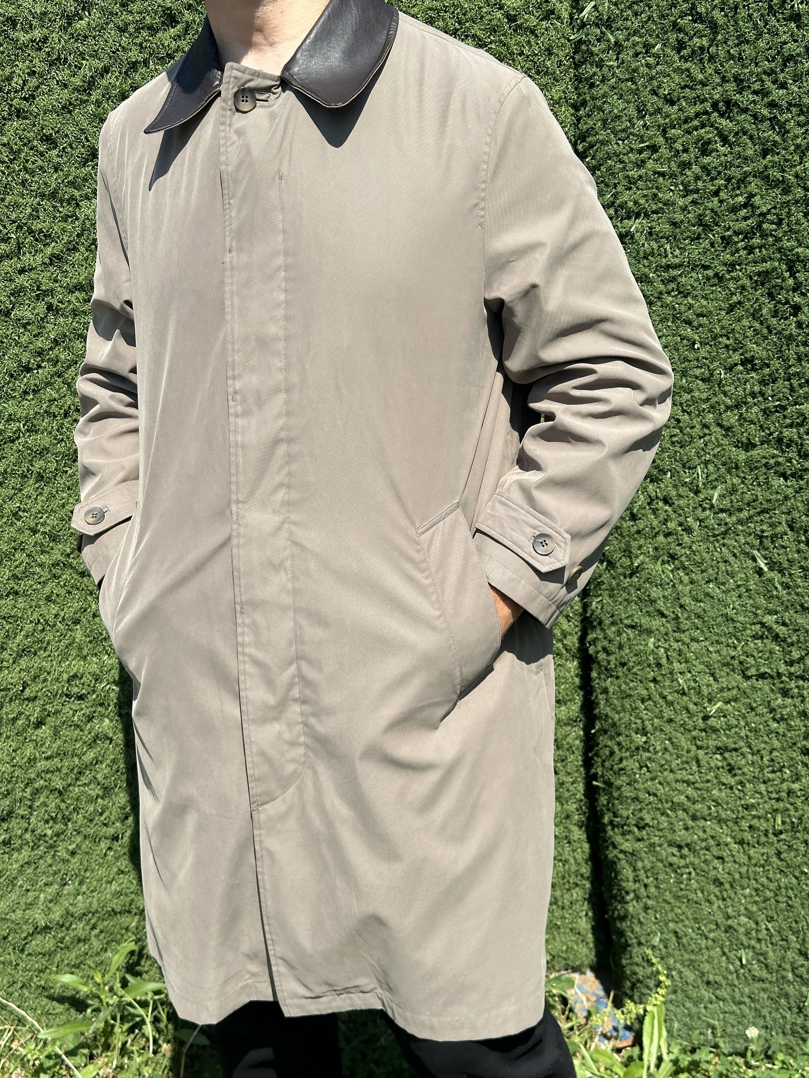 Ermenegildo Zegna Ermenegildo Zegna Prorsum Trench Coat Leather Long Size 48 M Size US M / EU 48-50 / 2 - 7 Thumbnail