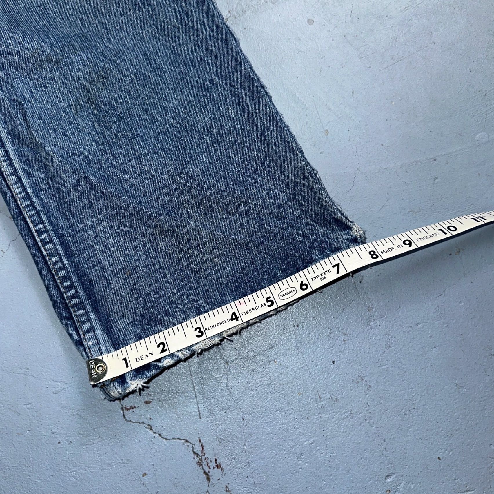 Levi's Levi's 517 Jeans Regular 34x27 Vintage 80s USA Orange Tab Bootcut Blue Denim Cotton Mens Size US 34 / EU 50 - 5 Thumbnail