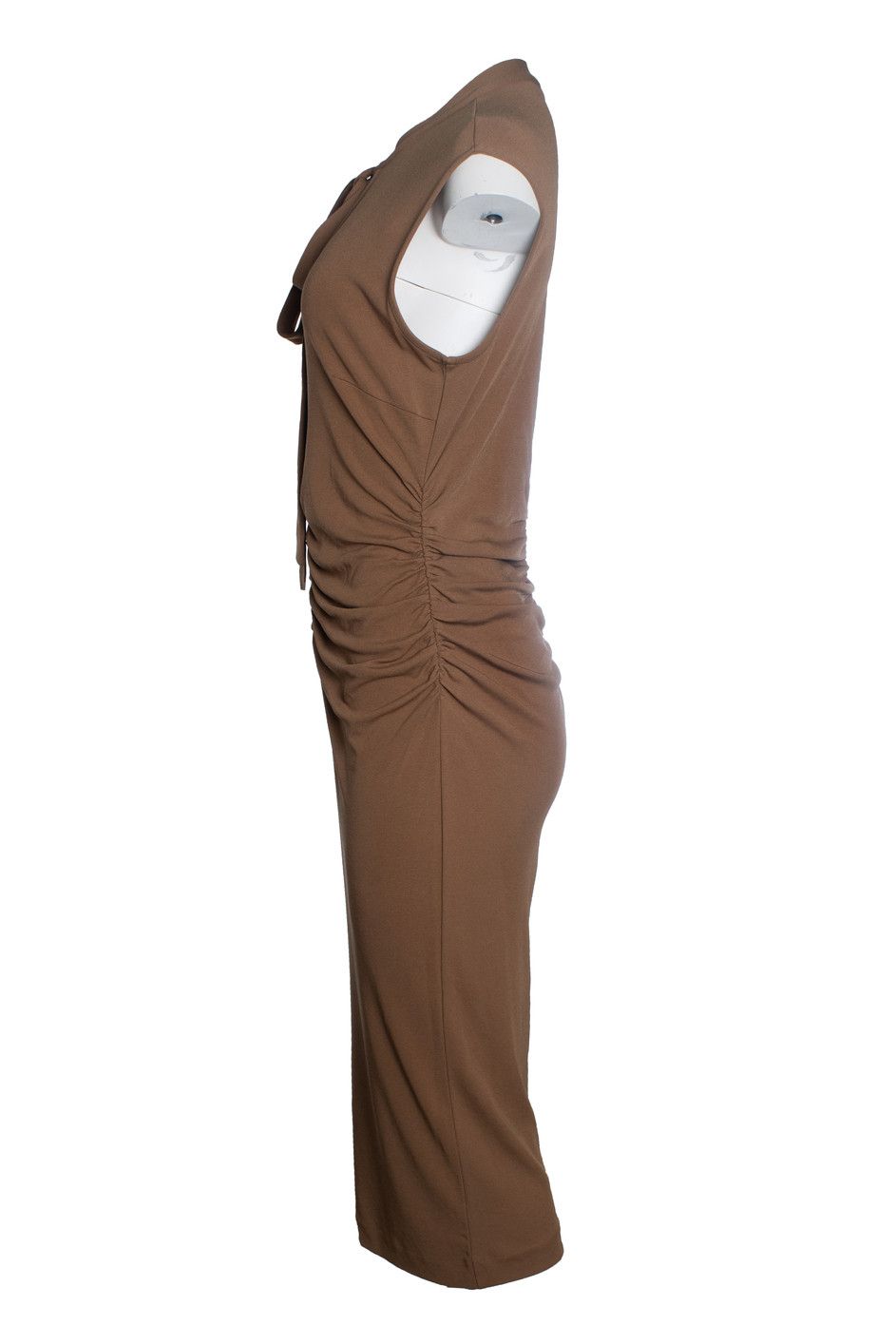 Wolford Wolford, brown draped stretch dress Size L / US 10 / IT 46 - 2 Thumbnail
