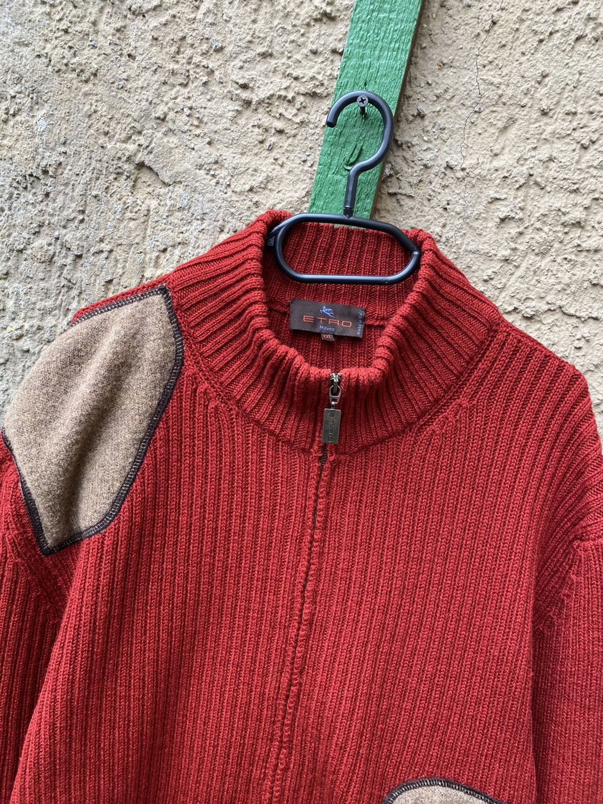 Etro Etro Milano Wool Zip Sweater like Loro Piana Size US XXL / EU 58 / 5 - 2 Thumbnail