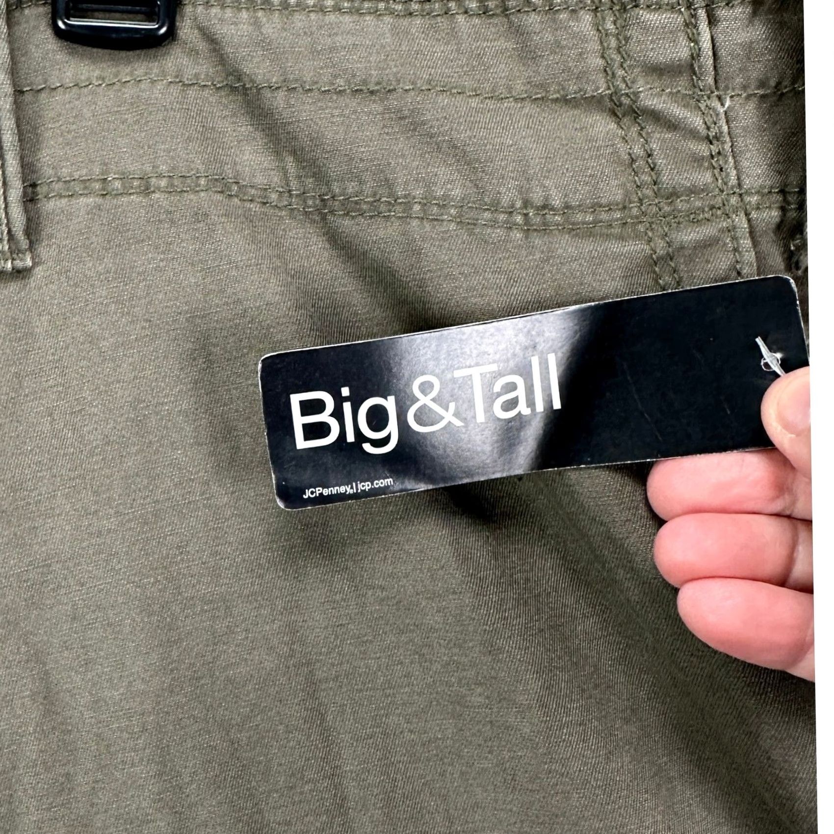 Vintage Arizona Jean Co. Mens Cargo Shorts 50 Big Tall Grey Flat Front Casual NEW Size US 34 / EU 50 - 2 Thumbnail
