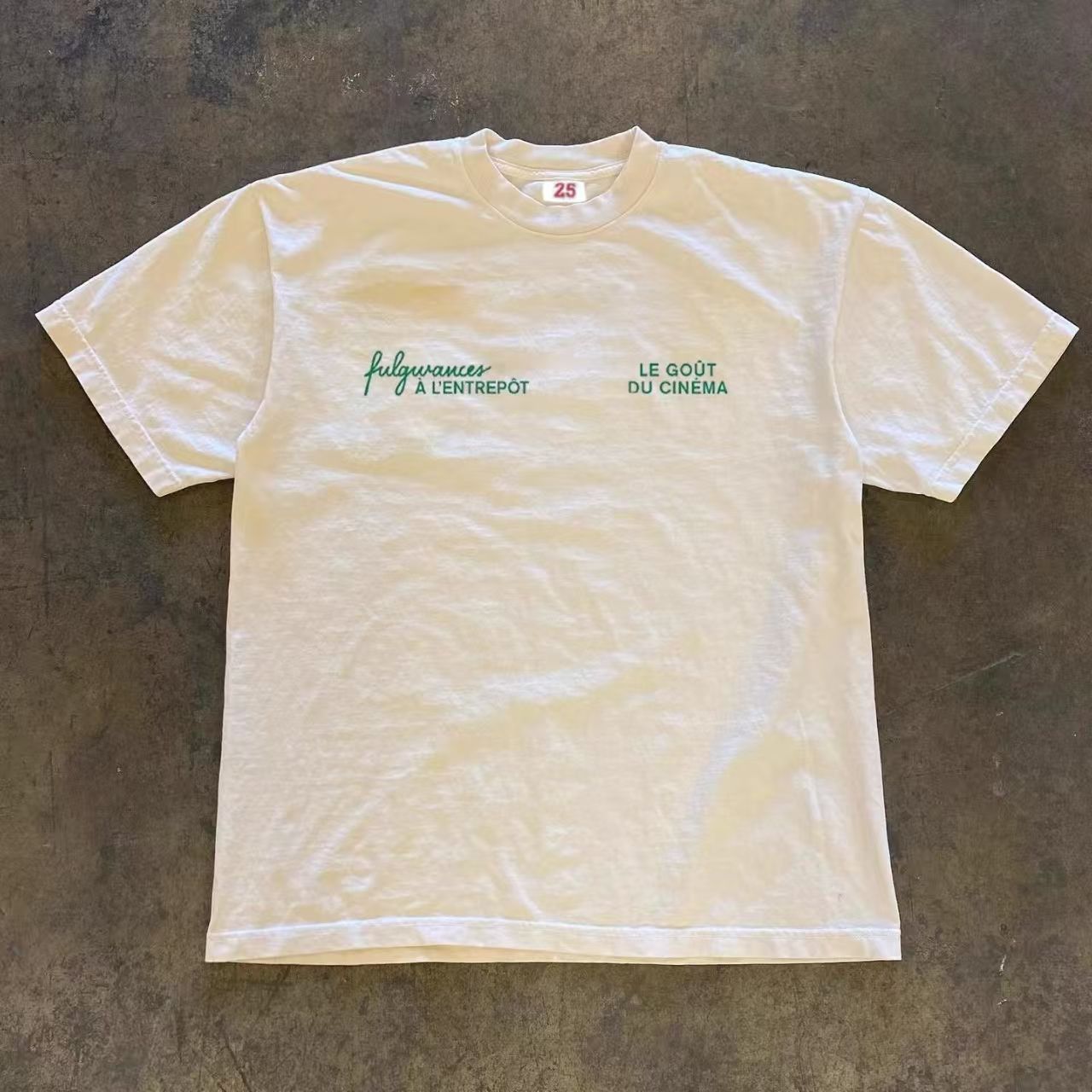 Vintage White Washed Vintage Cotton T-Shirt with Tomato Print Size US M / EU 48-50 / 2 - 2 Thumbnail