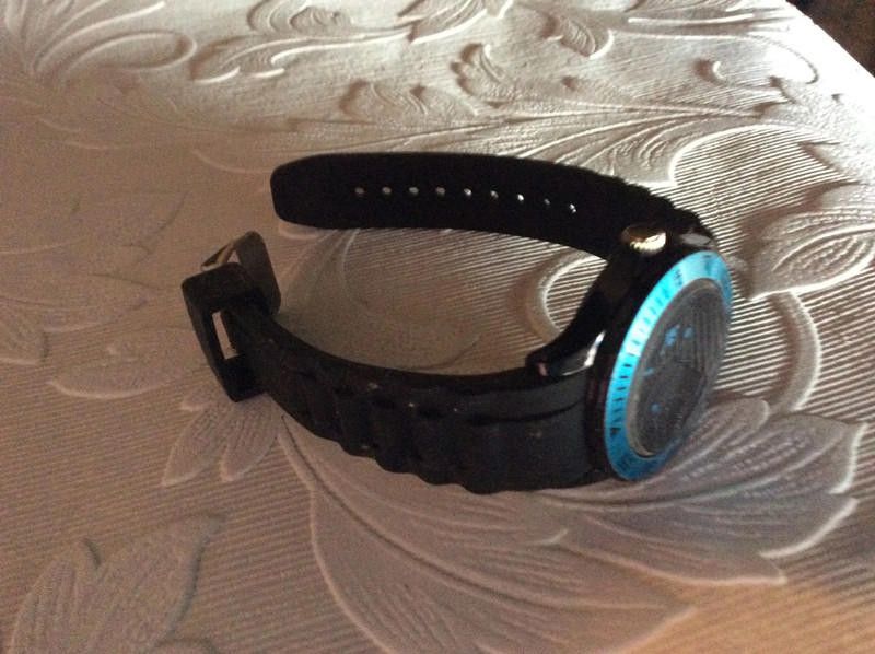 Designer Identity London watch with blue and black rubber strap watch Size ONE SIZE - 10 Thumbnail