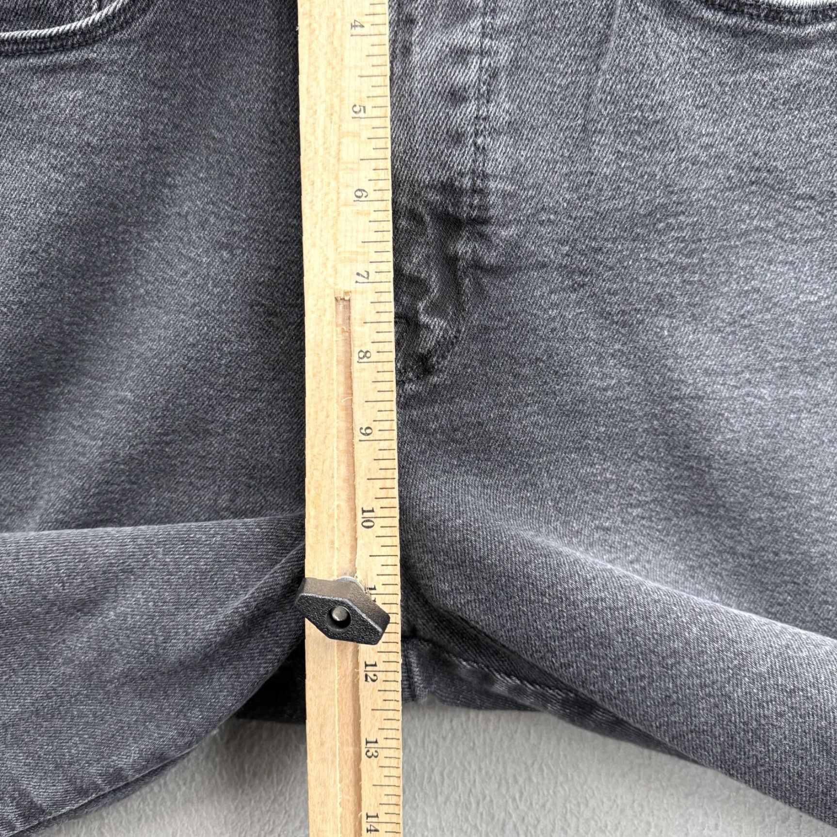 Good American Good American Jeans Womens 16/32 Charcoal Wash High Rise Straight Crop Denim Jeans Size 38" / US 16 / IT 52 - 5 Thumbnail