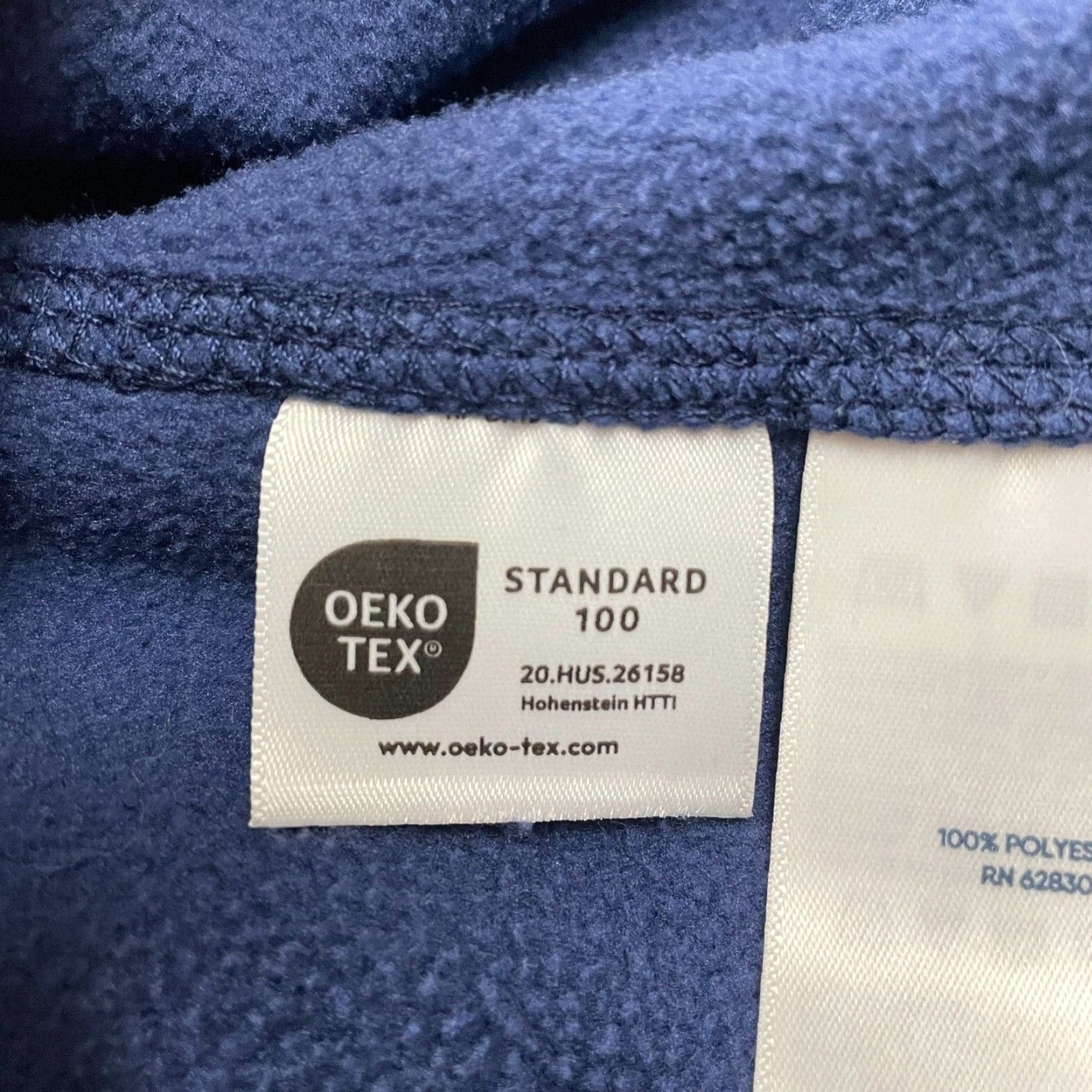 Lands' End Lands' End Oeko Tex Fleece Jacket Womens Small Blue 1/4 Zip High Neck Outdoor Jacket Size S / US 4 / IT 40 - 6 Thumbnail