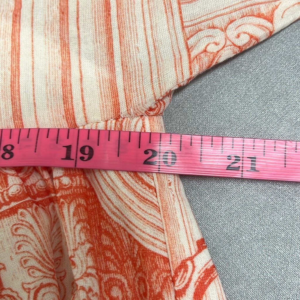 Mara Hoffman Mara Hoffman XXS Harrietta Dress White Orange Architectural Size XXS / US 00 / IT 34 - 11 Thumbnail