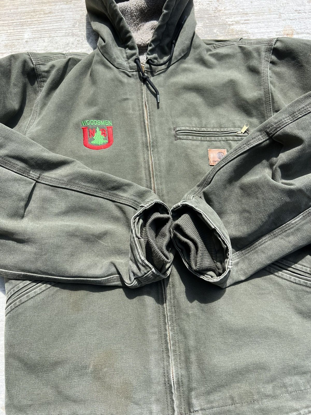 Carhartt × Vintage Vintage Carhartt Detroit Hoodies Army Jacket Size US M / EU 48-50 / 2 - 19 Thumbnail