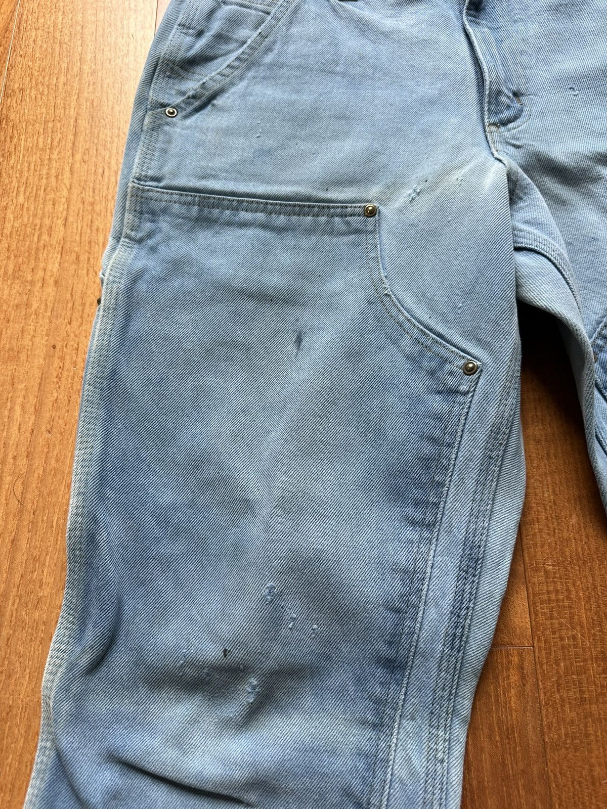 Carhartt Crazy Y2K Carhartt Lightwash Double Knee Pants RARE Size US 33 - 10 Thumbnail