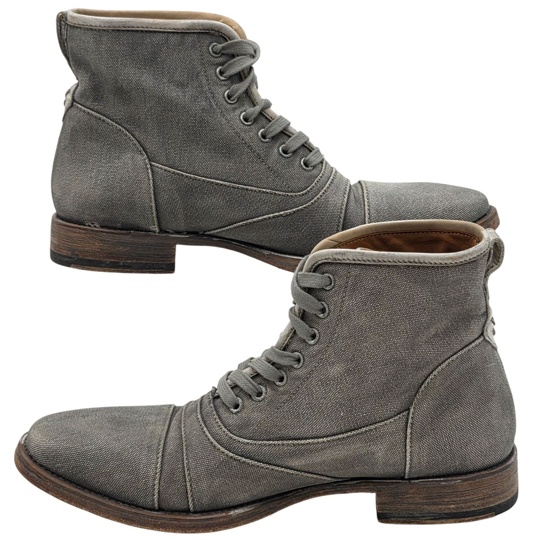 John Varvatos $698 John Varvatos Italy Fleetwood Mens 9 Distressed Boots Size US 9 / EU 42 - 5 Thumbnail