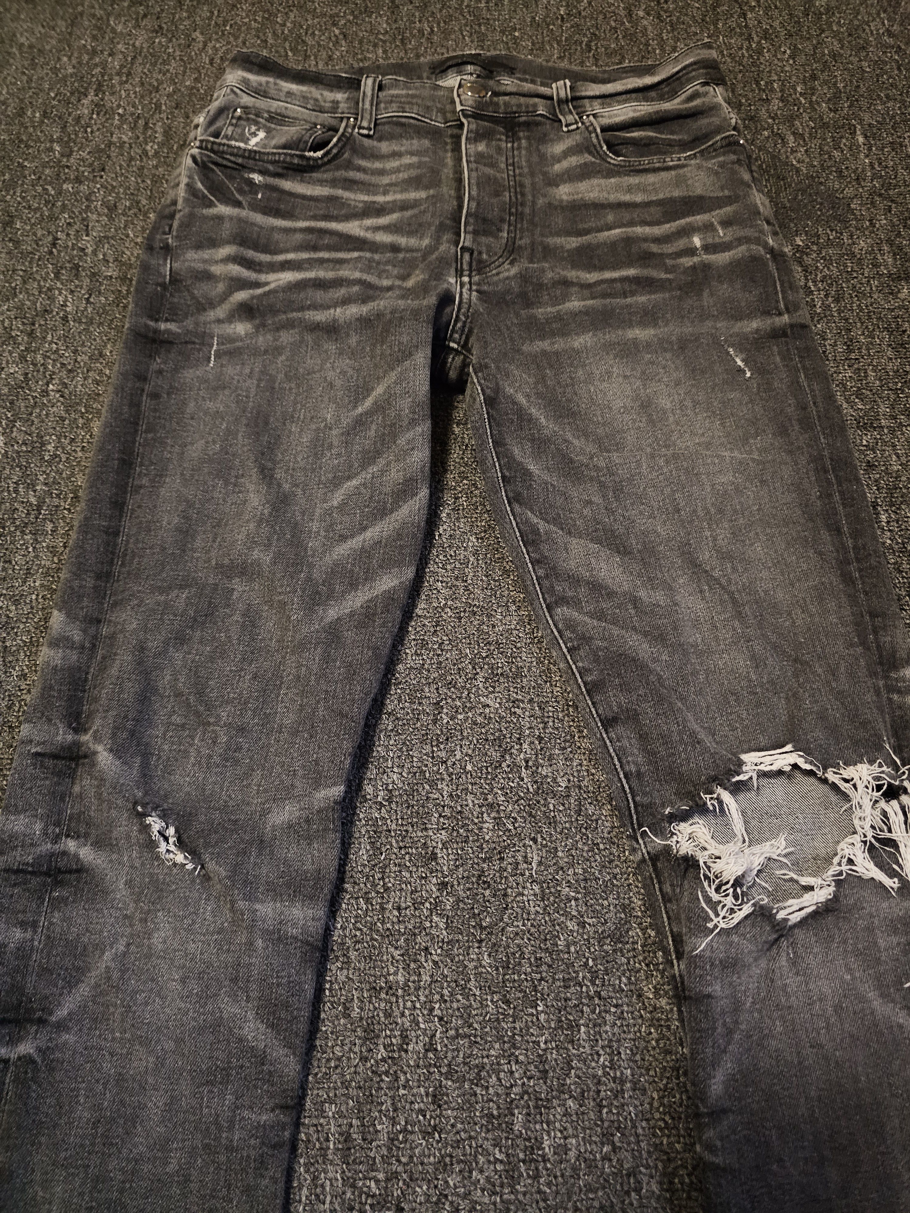 Amiri Amiri Men's Rip Jeans Size 32 Size US 31 - 2 Thumbnail