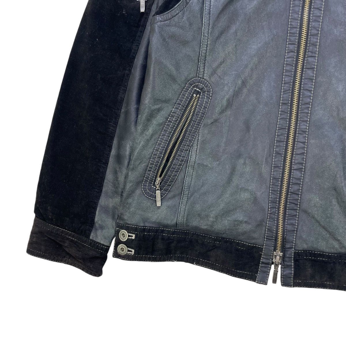 ジャケット・アウター burberry black label leather jacket BURBERRY BLACK LABEL Jacket Leather Jacket Rider Slam