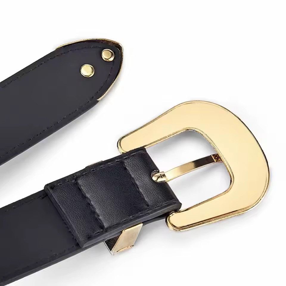 Japanese Brand Y2K Buckle Belt (black) Size 32 - 6 Thumbnail