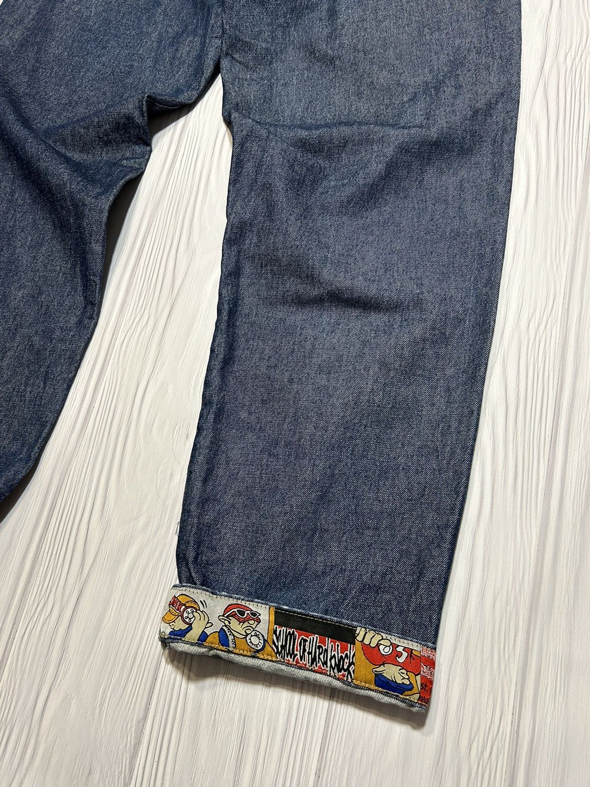 Vintage Rare SOHK School Of Hard Knocks Embroidered Logo Denim Pants Size US 36 / EU 52 - 14 Thumbnail