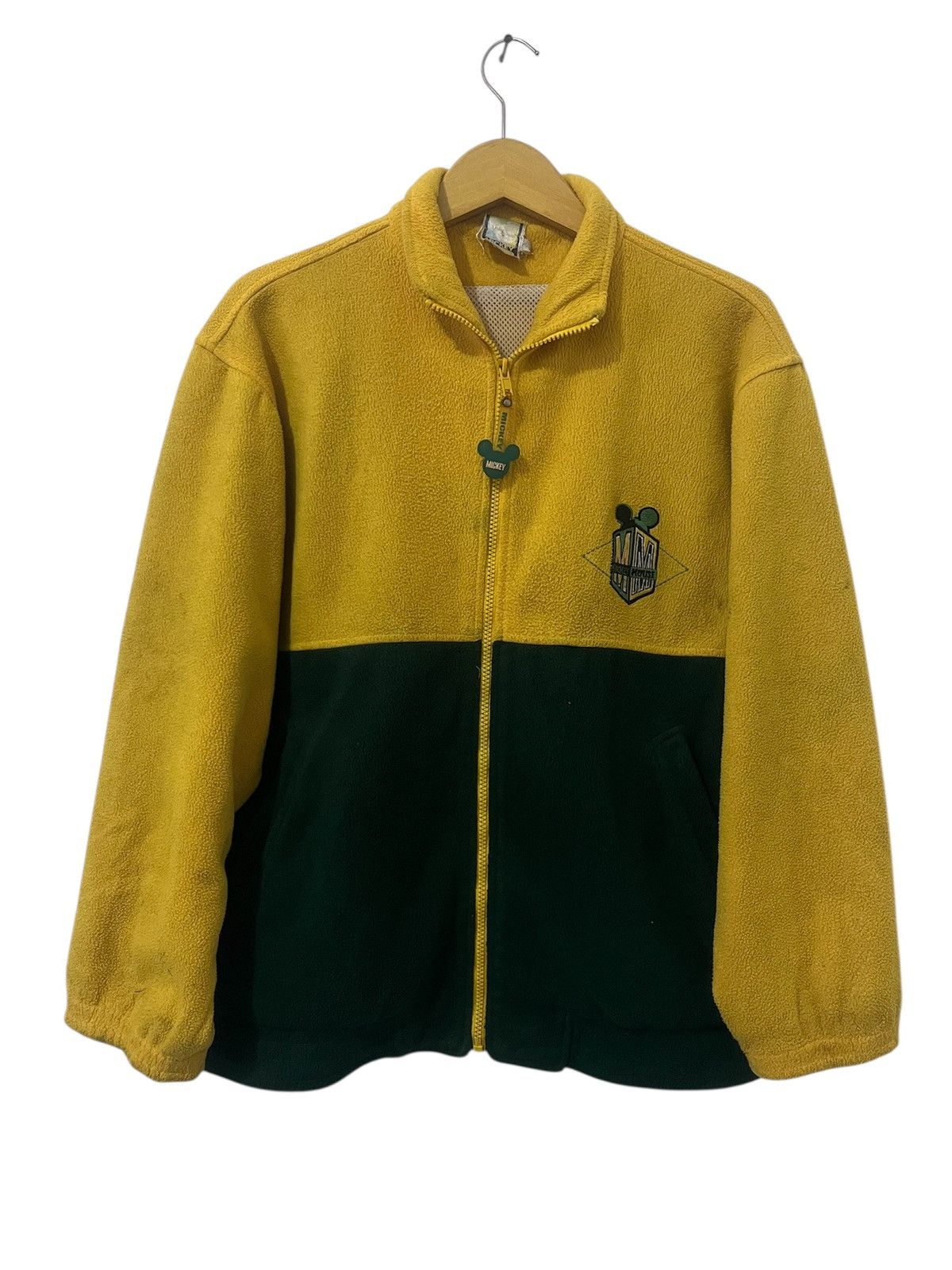 Disney Rare Mickey Mouse Disney Fleece Full Zip Jacket Mesh Lined Size US M / EU 48-50 / 2 - 2 Thumbnail