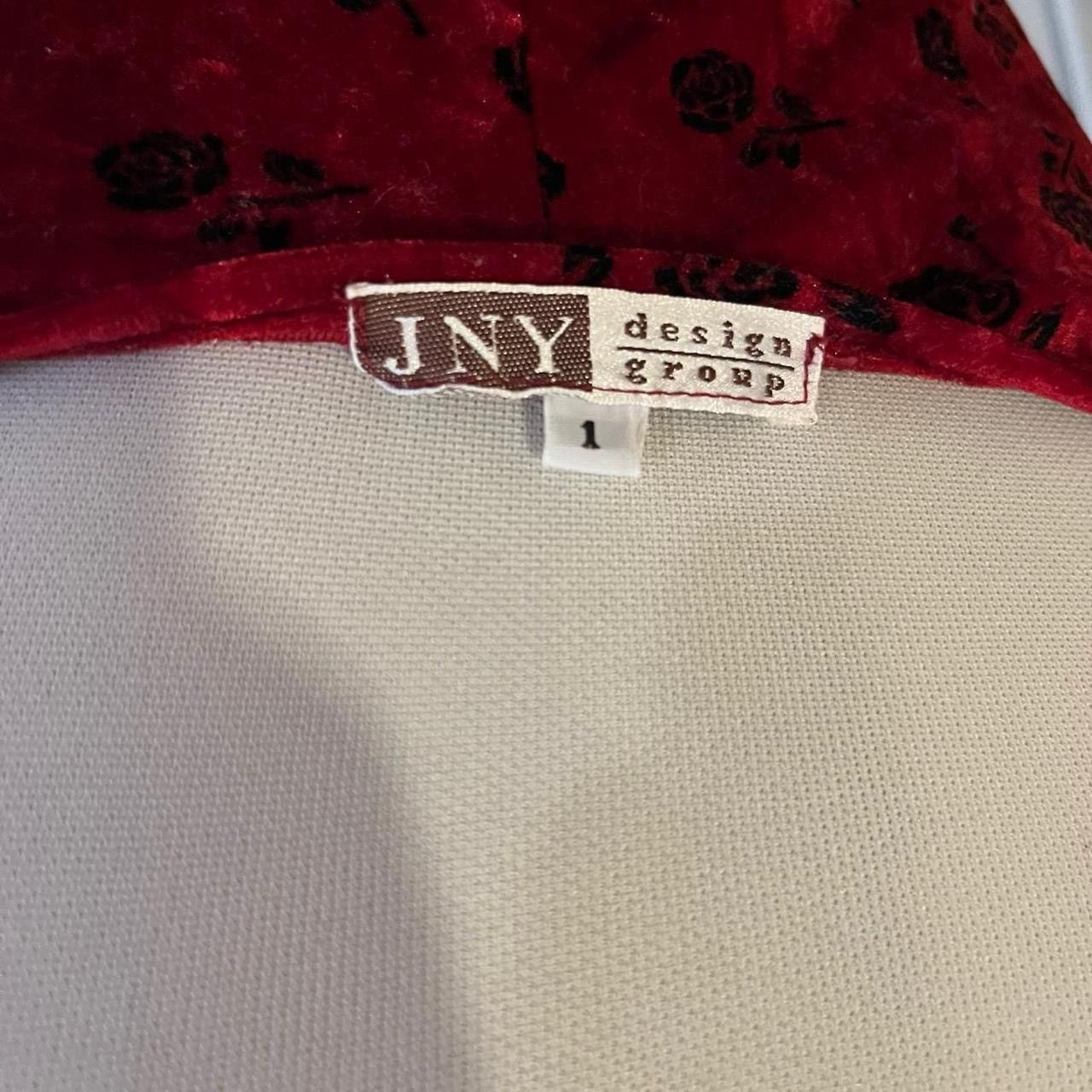 Other Vintage Y2K romantic red burgundy velvet rose scarf top Size XS / US 0-2 / IT 36-38 - 7 Thumbnail