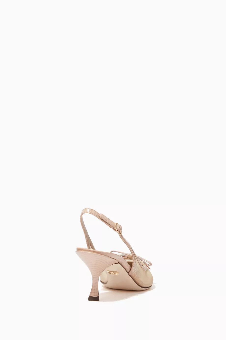Designer o1y0925 Spool Heel Pumps in Beige Size US 5 / IT 35 - 2 Thumbnail