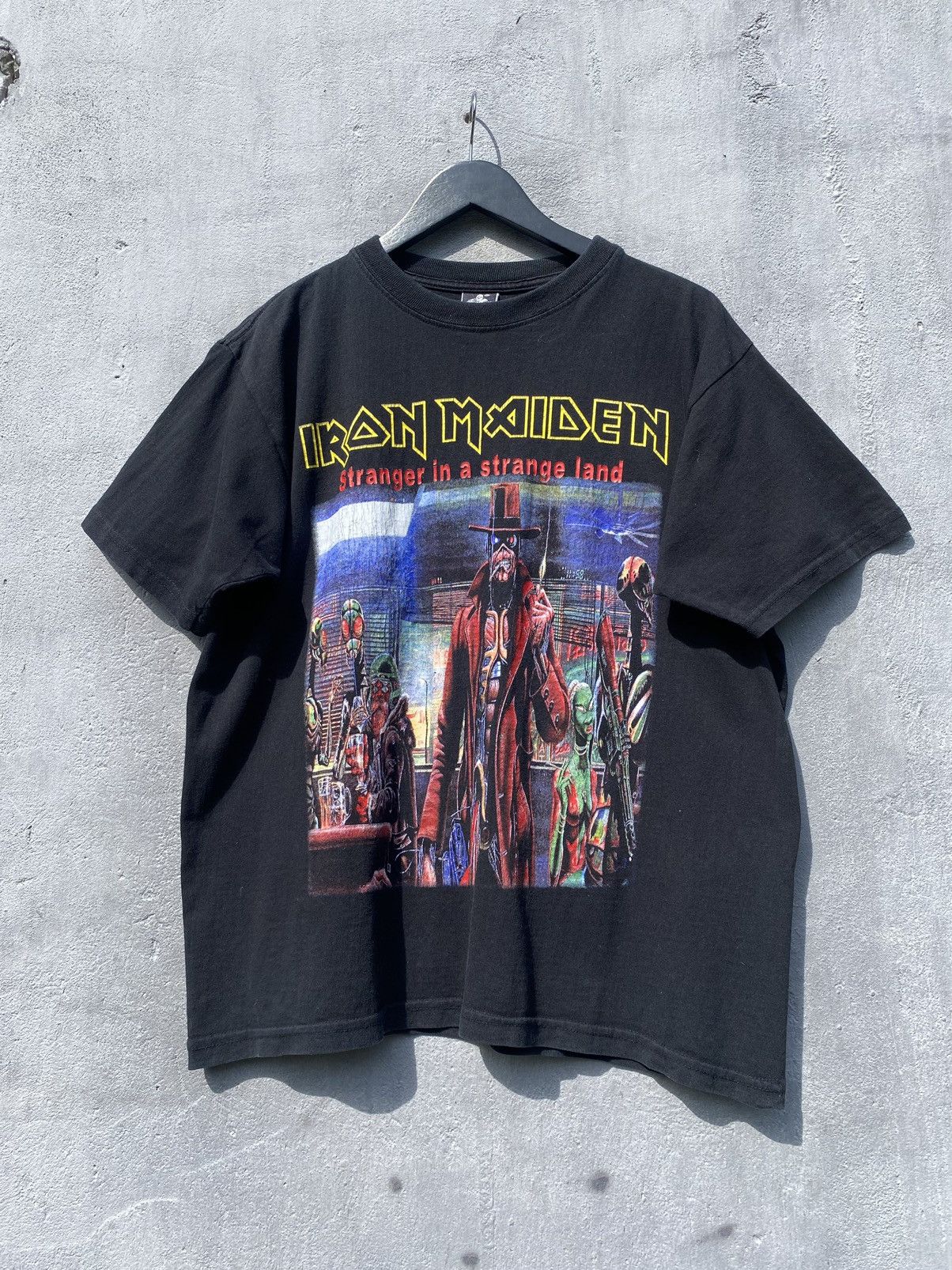Band Tees Vintage Iron Maiden Stranger In A Strange Land Band Tee Size US L / EU 52-54 / 3 - 1 Thumbnail