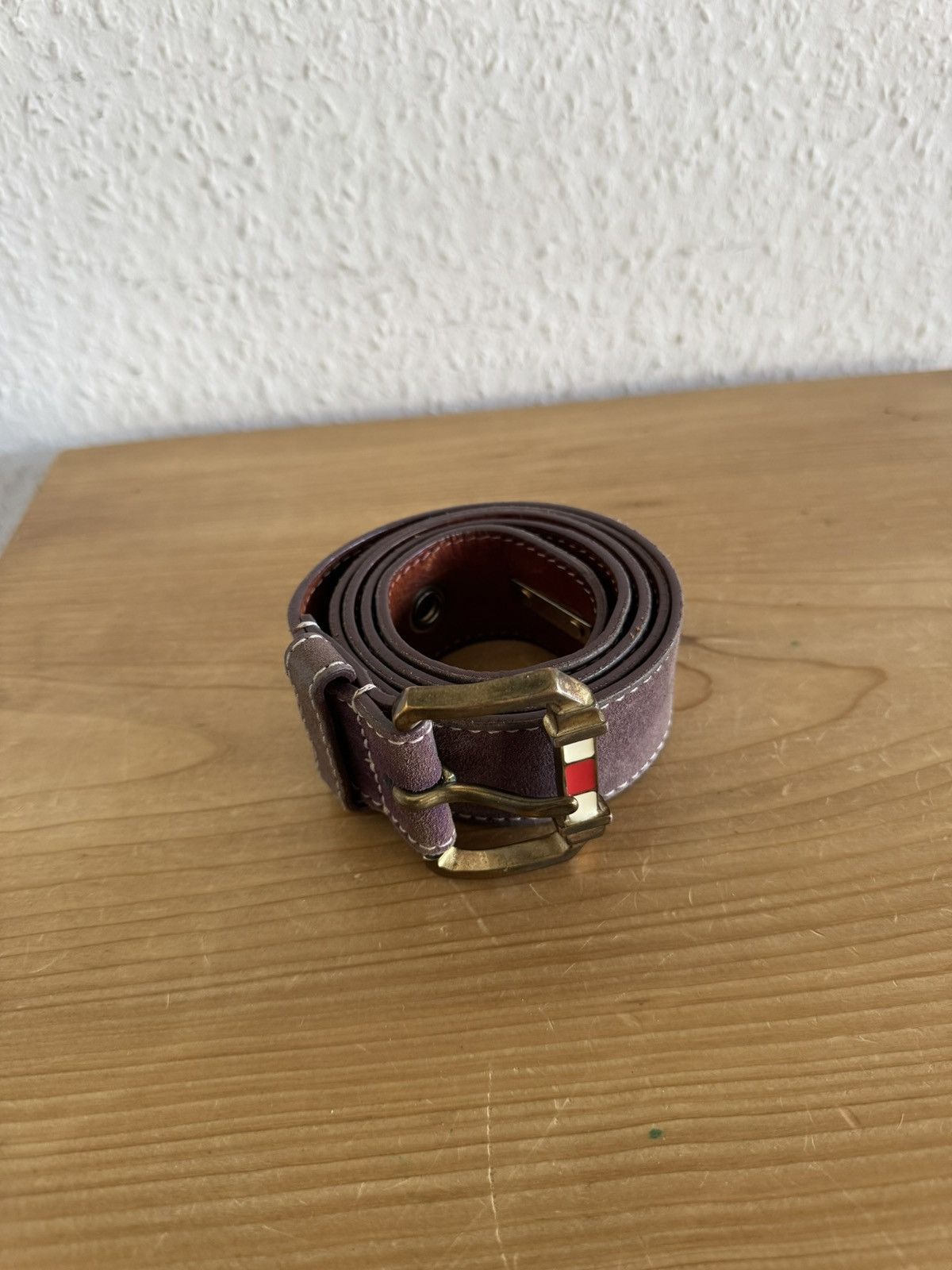Dsquared2 Purple Suede Belt Size 34 - 1 Thumbnail