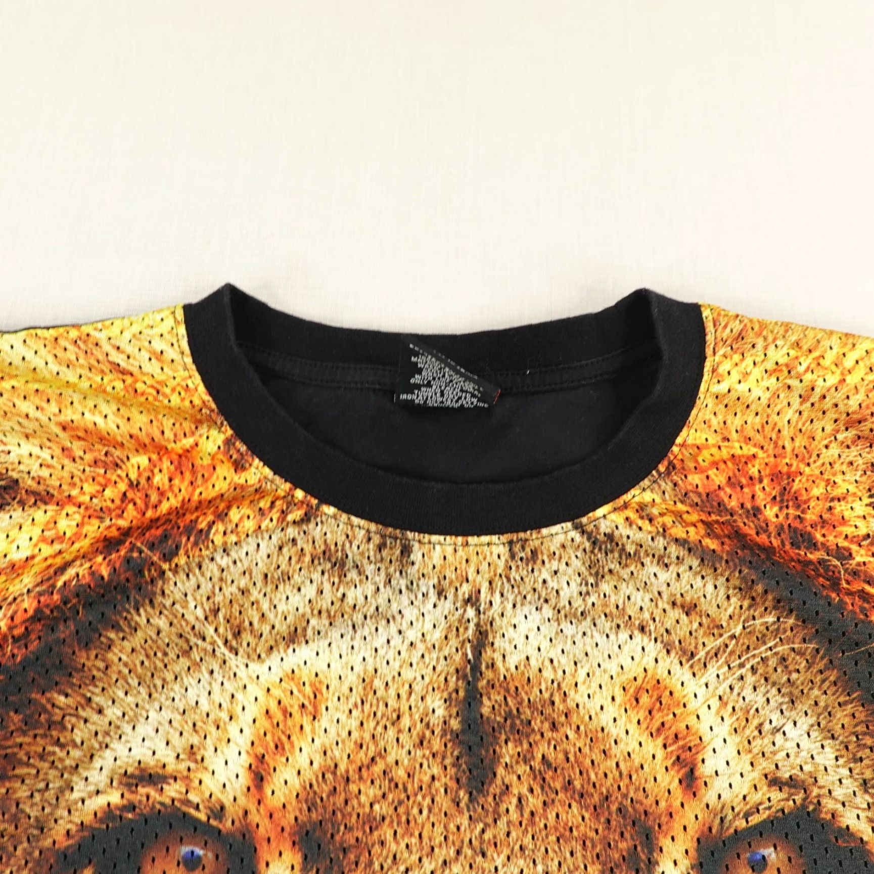 Vintage VINTAGE Lot 29 Shirt Men 3XL Crew Neck Brown Black Lion Graphic Print AOP Tee Vintage Lion Animals 90s 00s Mens Size US XXL / EU 58 / 5 - 2 Thumbnail