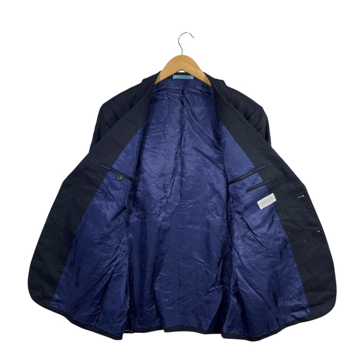 Kansai Yamamoto Kansai Man Collection Navy Pinstripe Blazer Made in Japan Size 40R - 5 Thumbnail