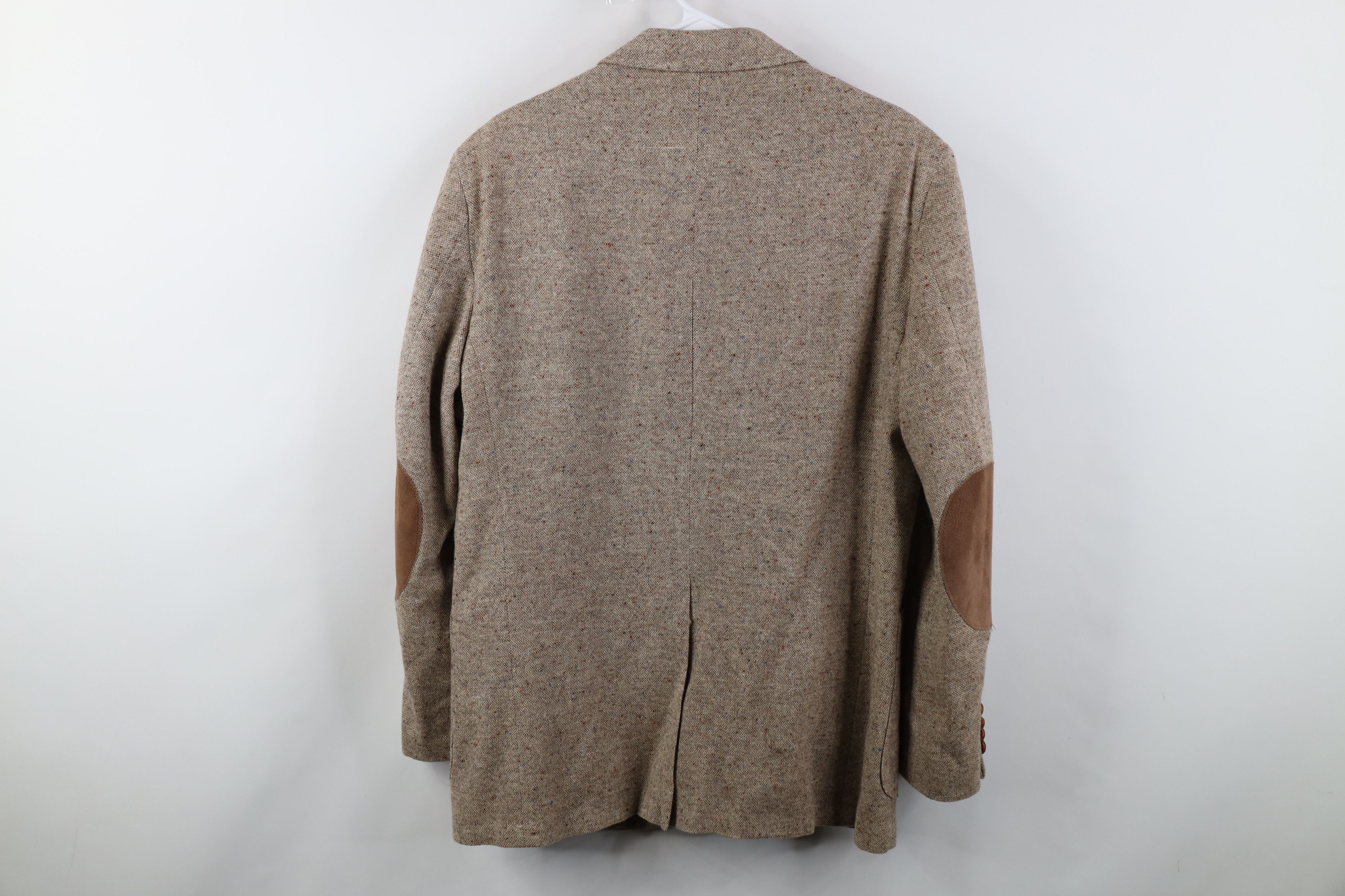 Vintage Vintage 90s Rainbow Atomic Fleck Suede Elbow Patch Jacket Size US XXL / EU 58 / 5 - 13 Thumbnail
