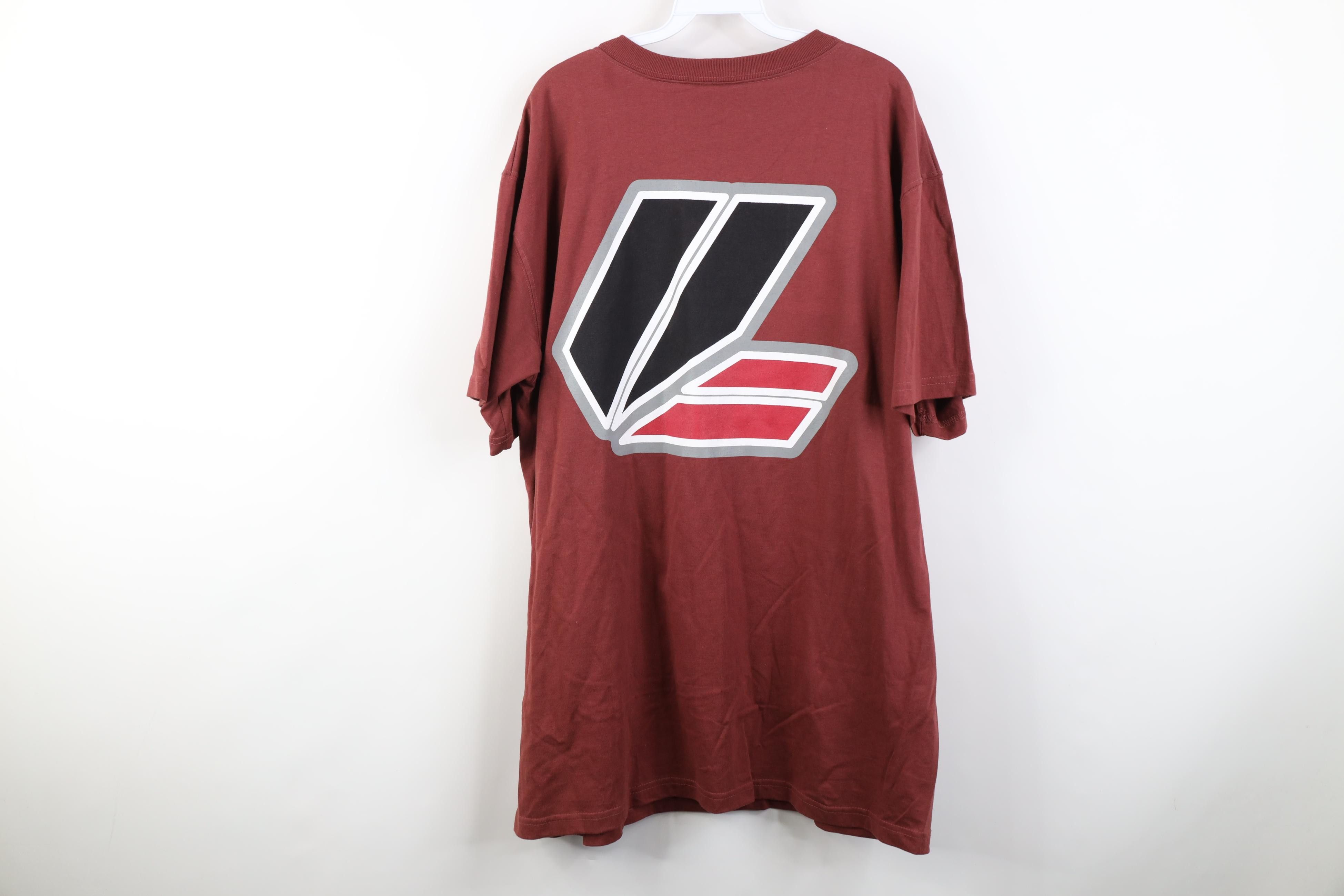 Vintage Vintage 90s Y2K Lugz Heavyweight T-Shirt Red Cotton USA Size US L / EU 52-54 / 3 - 11 Thumbnail