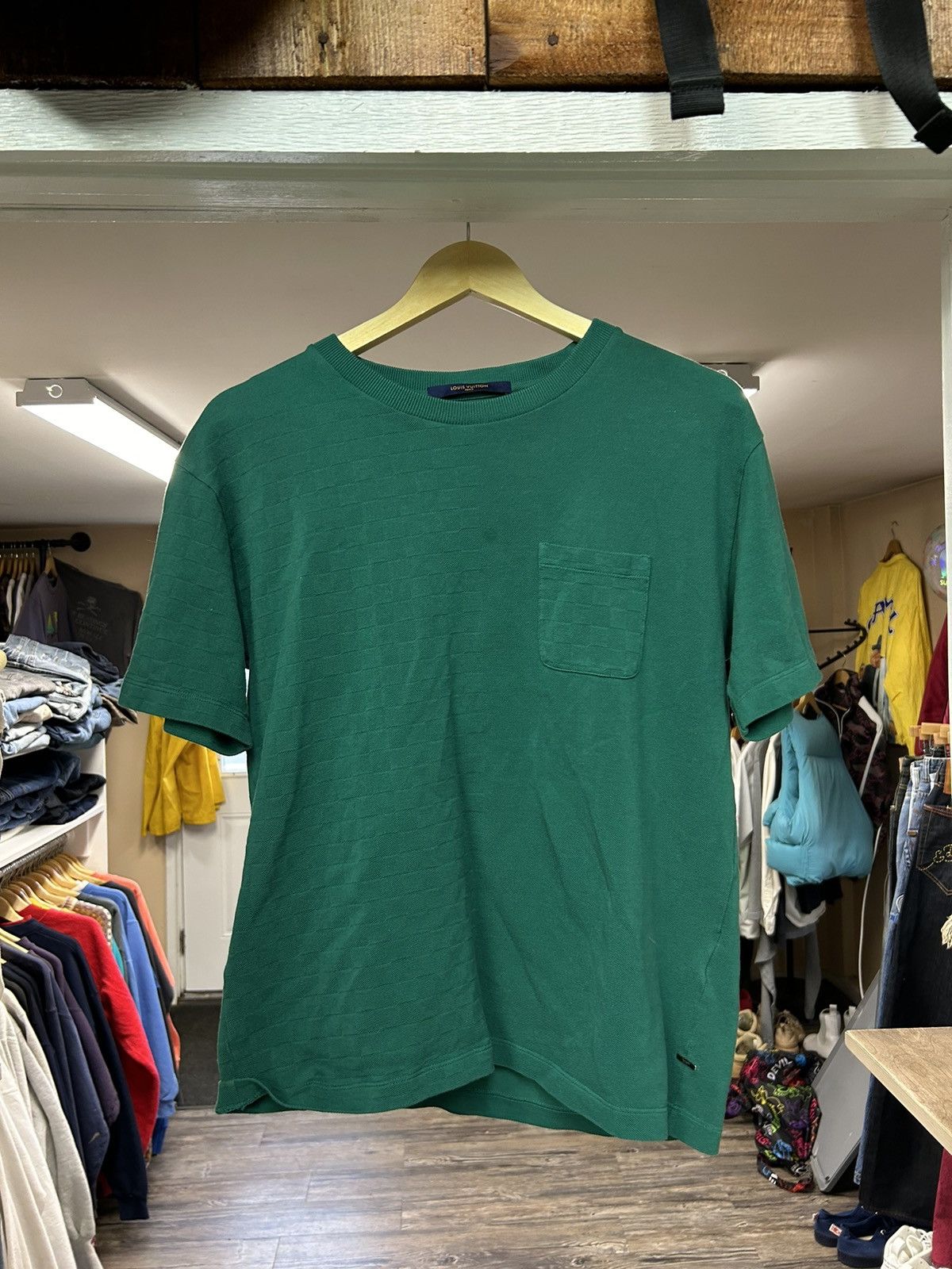 Louis Vuitton Louis Vuitton Half Checkered Pocket T-Shirt Size US M / EU 48-50 / 2 - 1 Thumbnail