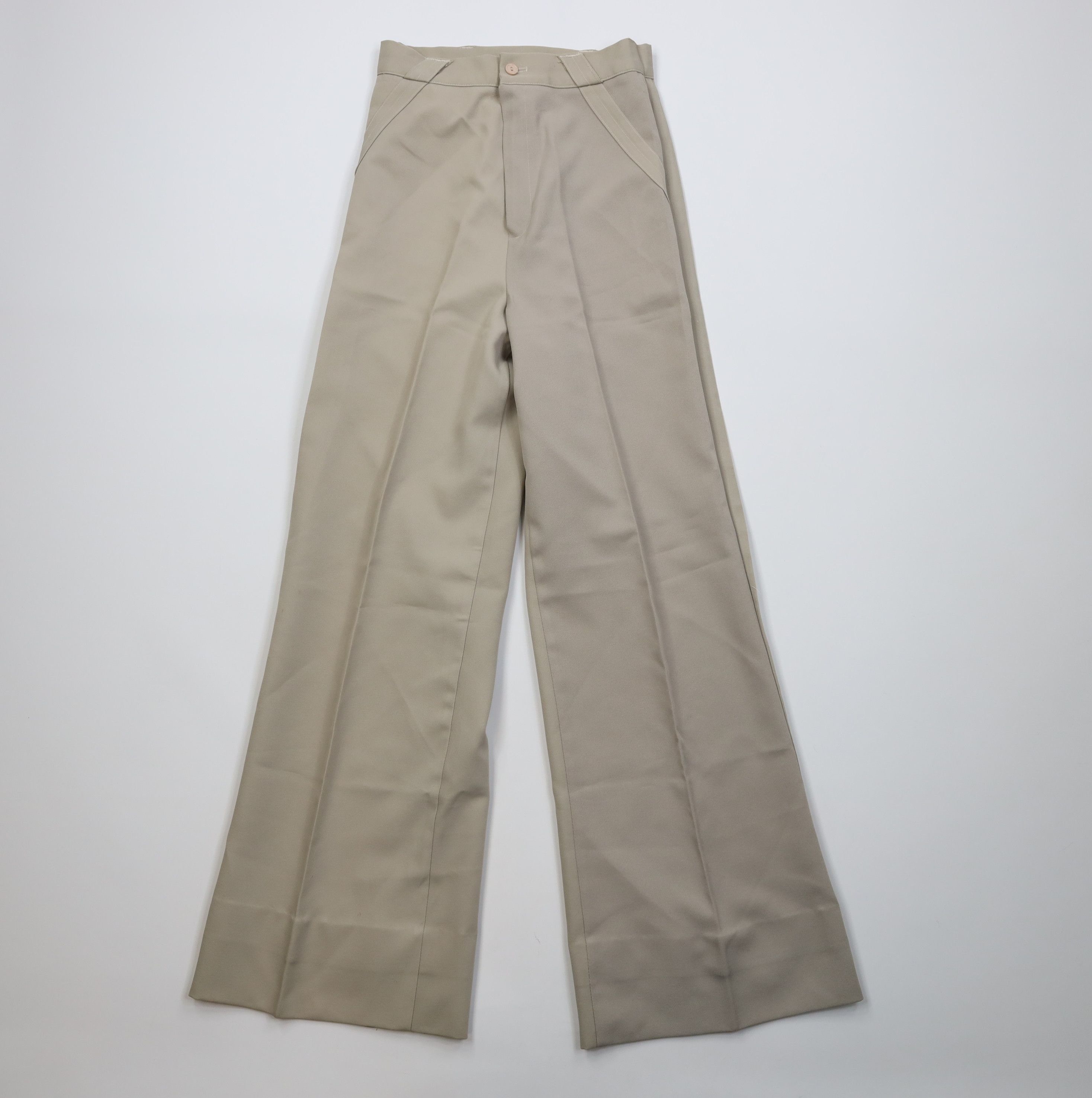 Vintage Vintage 70s Streetwear Wide Leg Bell Bottoms Chino Pants USA Size 32" / US 10 / IT 46 - 1 Thumbnail