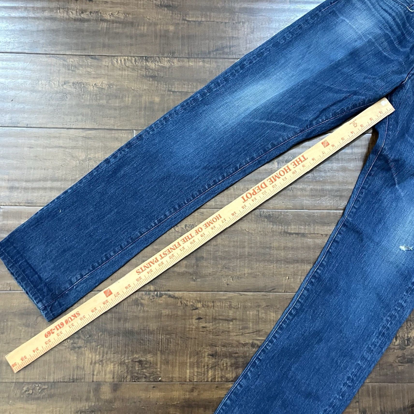 3x1 3x1 M3 Men's Slim Straight Leg Selvage Denim Jeans Medium Wash 30x32 Blue Size US 30 / EU 46 - 6 Thumbnail