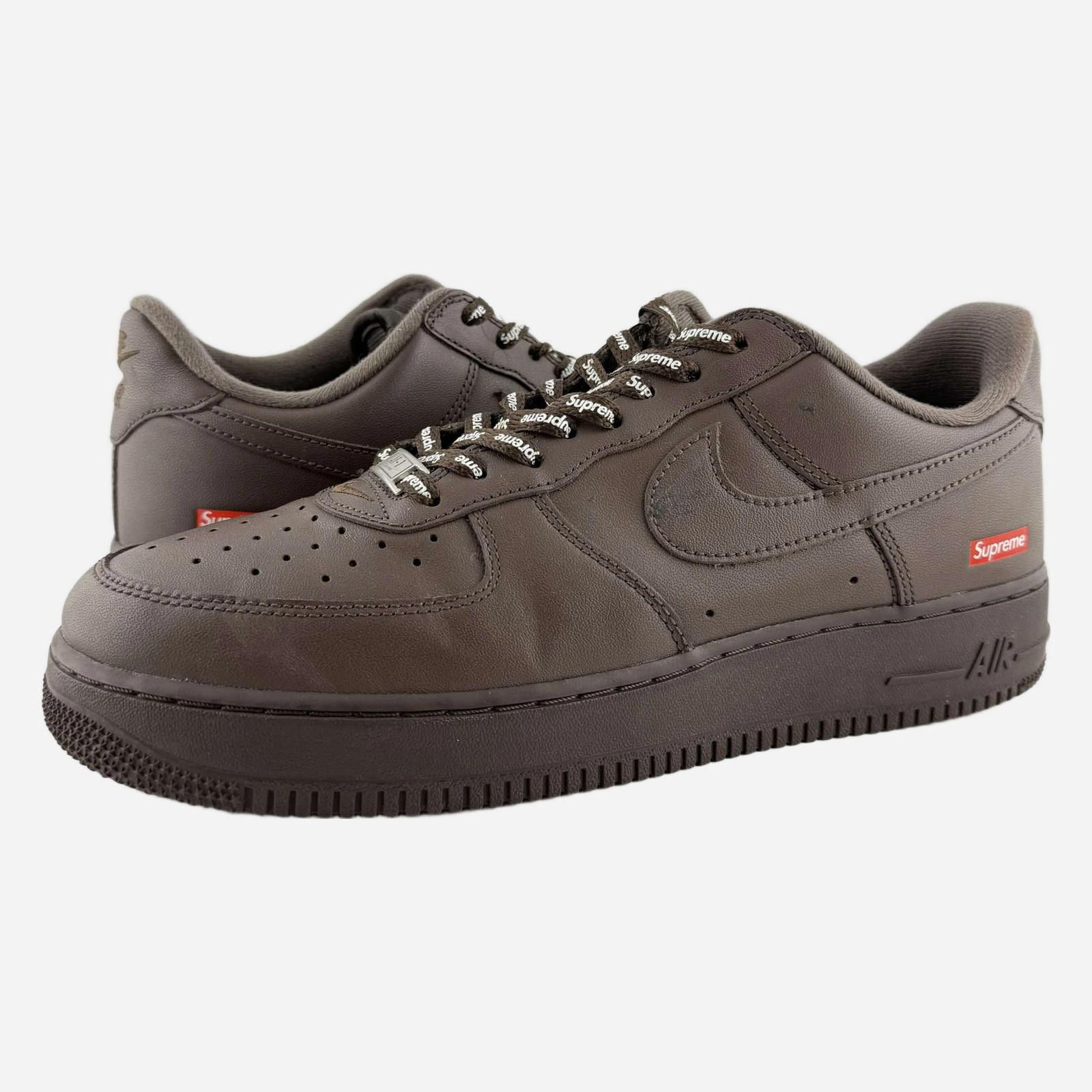 Nike og box Nike AF-1 Supreme Brown 9.5 Used No Box CU9225-200 Size US 9.5 / EU 42-43 - 1 Thumbnail