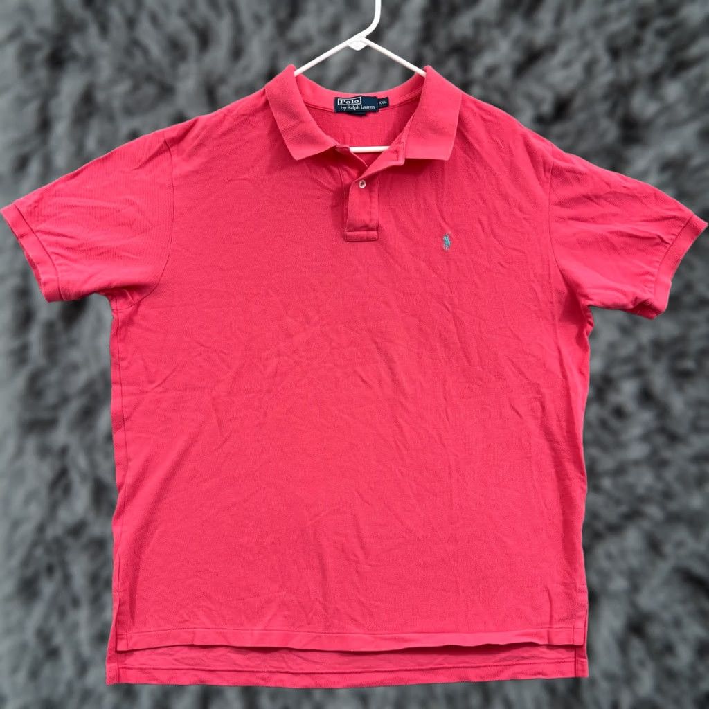 Ralph Lauren Polo Ralph Lauren Shirt Mens 2XL Pink Short Sleeve Pony Button Golf Preppy Knit Size US XXL / EU 58 / 5 - 1 Thumbnail