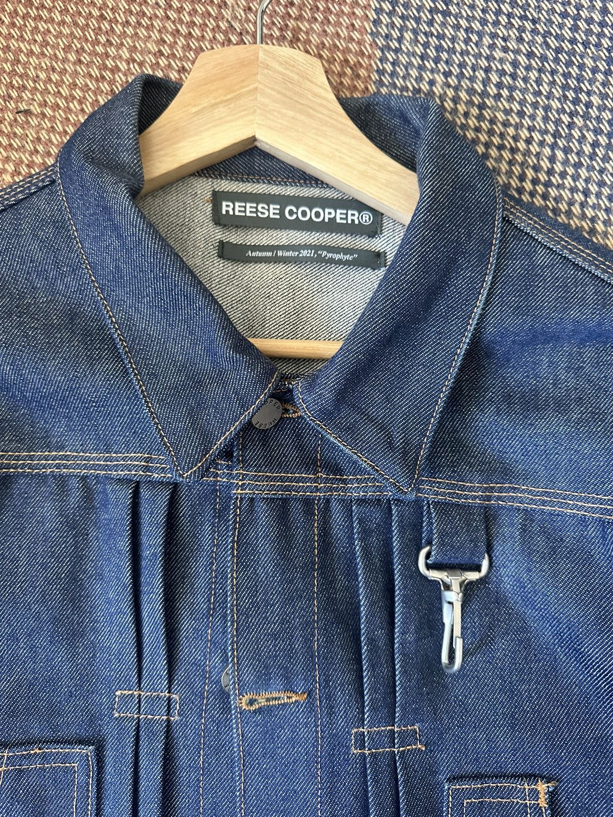 Reese Cooper Reese Cooper Raw Denim Embroidered Jacket Size US S / EU 44-46 / 1 - 2 Thumbnail
