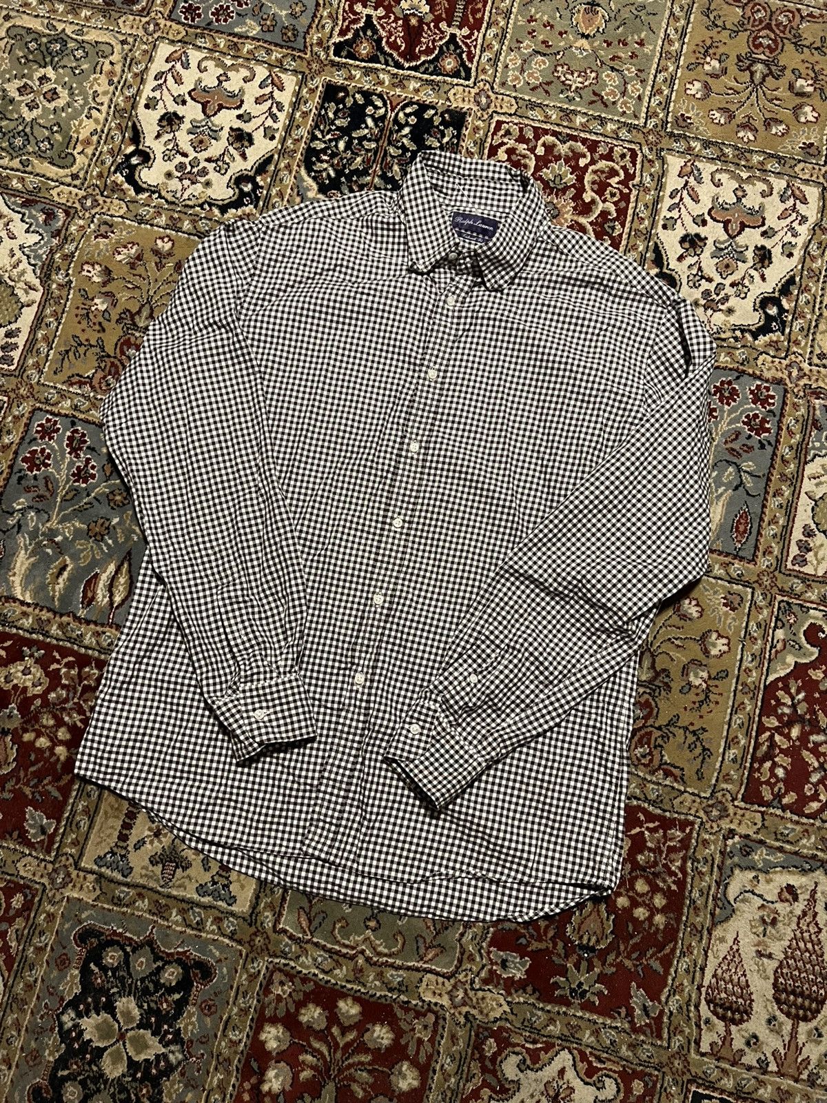 Ralph Lauren Ralph Lauren Purple Laber Italy Luxury Shirt Hype Rare Stree Size US XL / EU 56 / 4 - 1 Thumbnail