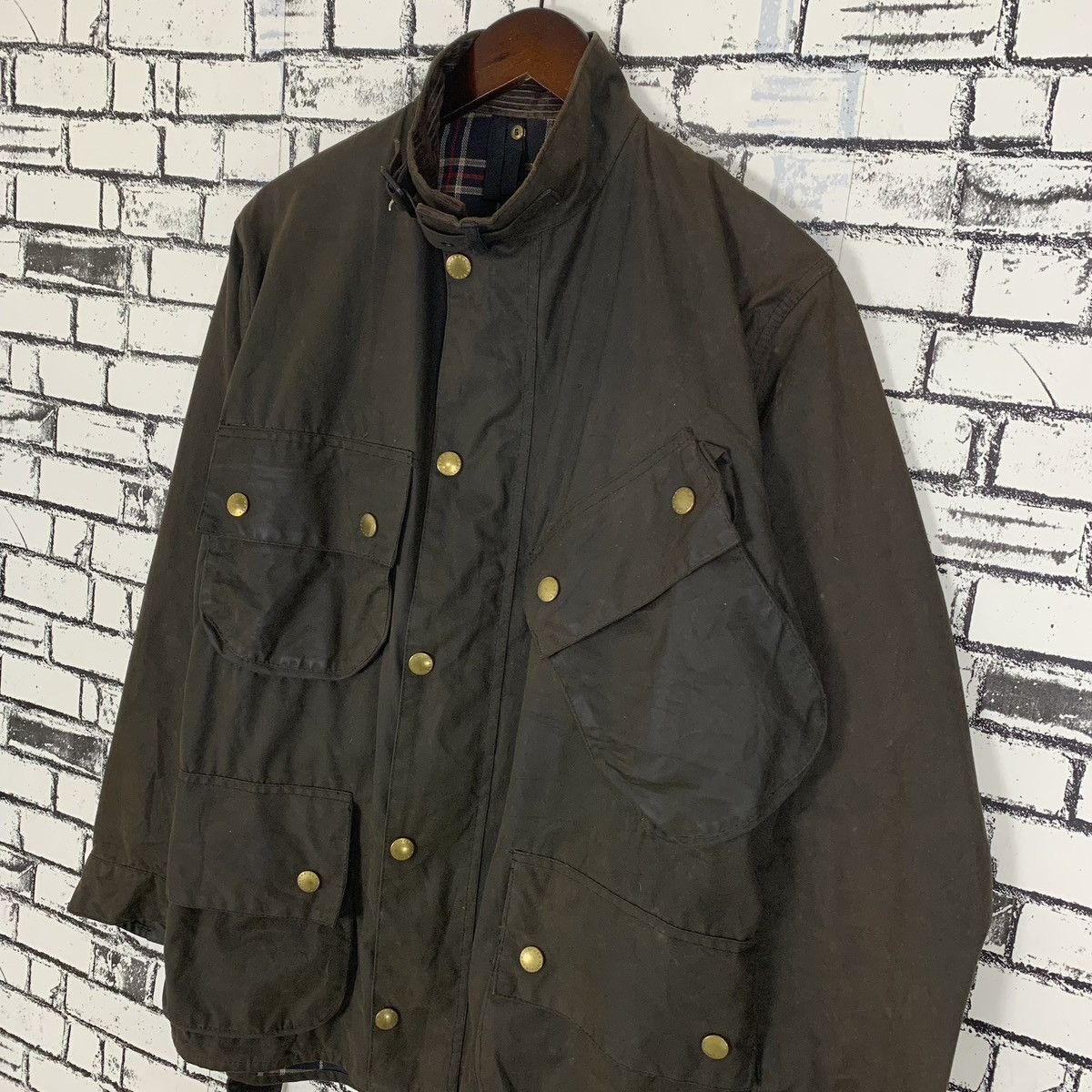 Barbour Vintage Barbour Waxed Cotton Jacket Size US M / EU 48-50 / 2 - 3 Thumbnail