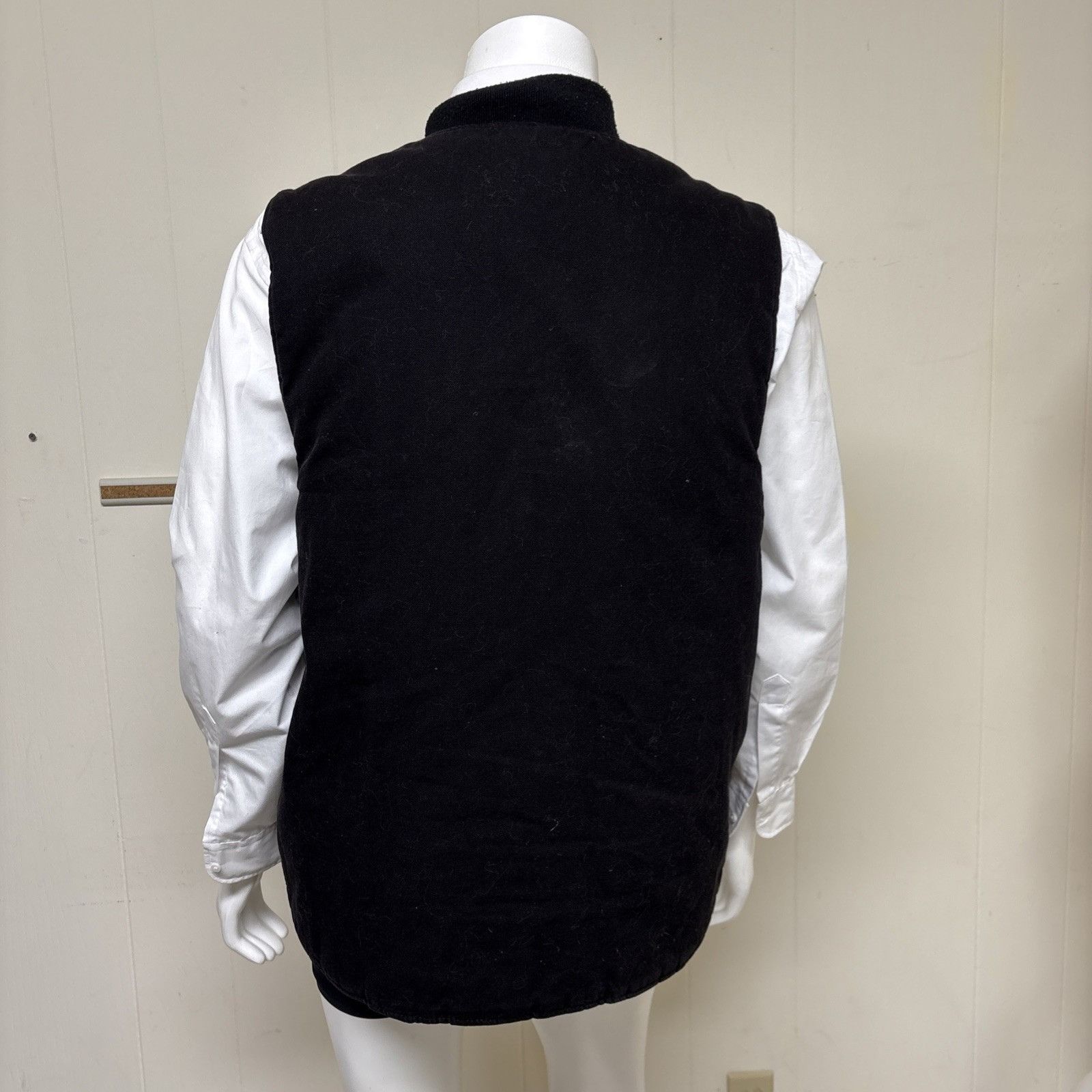 Other Quilted Canvas Duck Vest Mens XL Black Cowboy Workwear Relax Size US XL / EU 56 / 4 - 3 Thumbnail