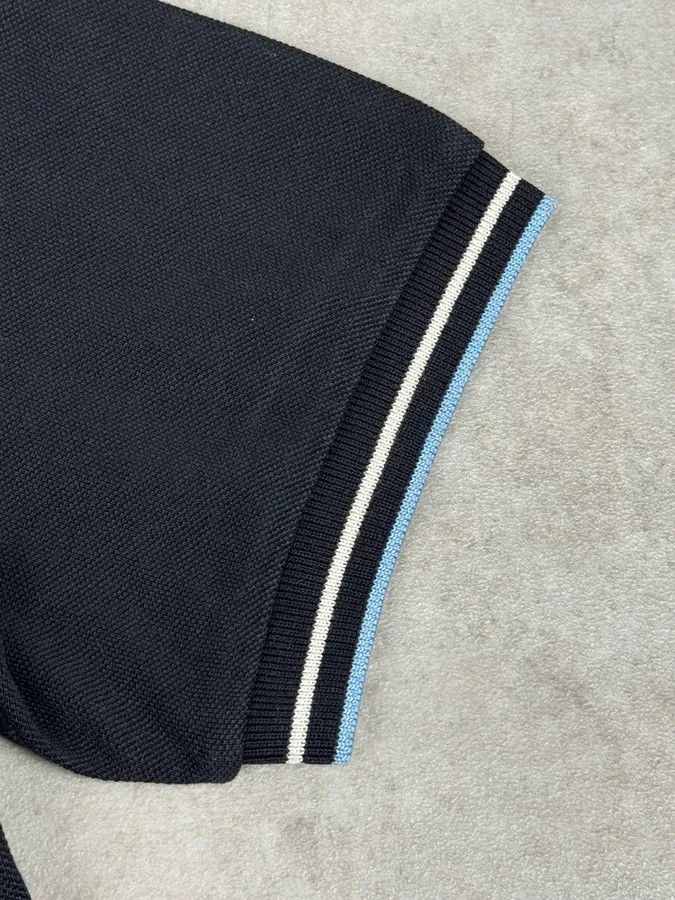 Prada SS2011 Prada Navy Striped Collar Polo Size US M / EU 48-50 / 2 - 7 Thumbnail