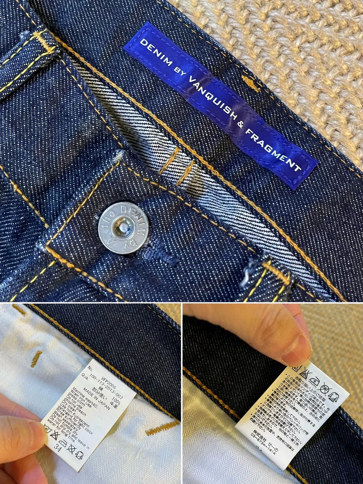 Vanquish VANQUISH x FRAG YF Flash Vio Wash Loose Jeans Bolt Size US 34 / EU 50 - 9 Thumbnail
