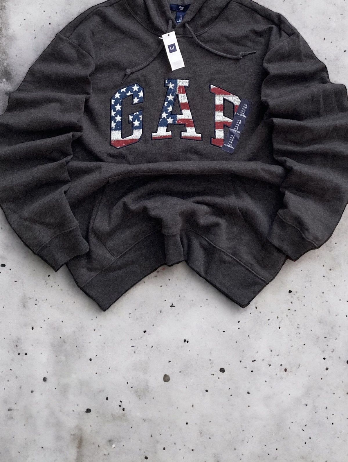 Gap Vintage GAP american flag patriotic hoodie sweatshirt L USA Size US L / EU 52-54 / 3 - 3 Thumbnail