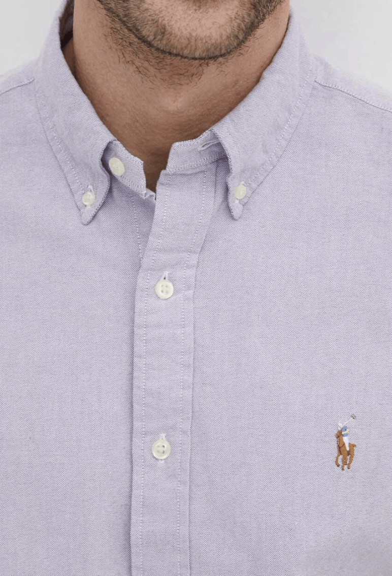 Polo Ralph Lauren Polo Ralph Lauren men's cotton shirt light purple Size US L / EU 52-54 / 3 - 8 Thumbnail