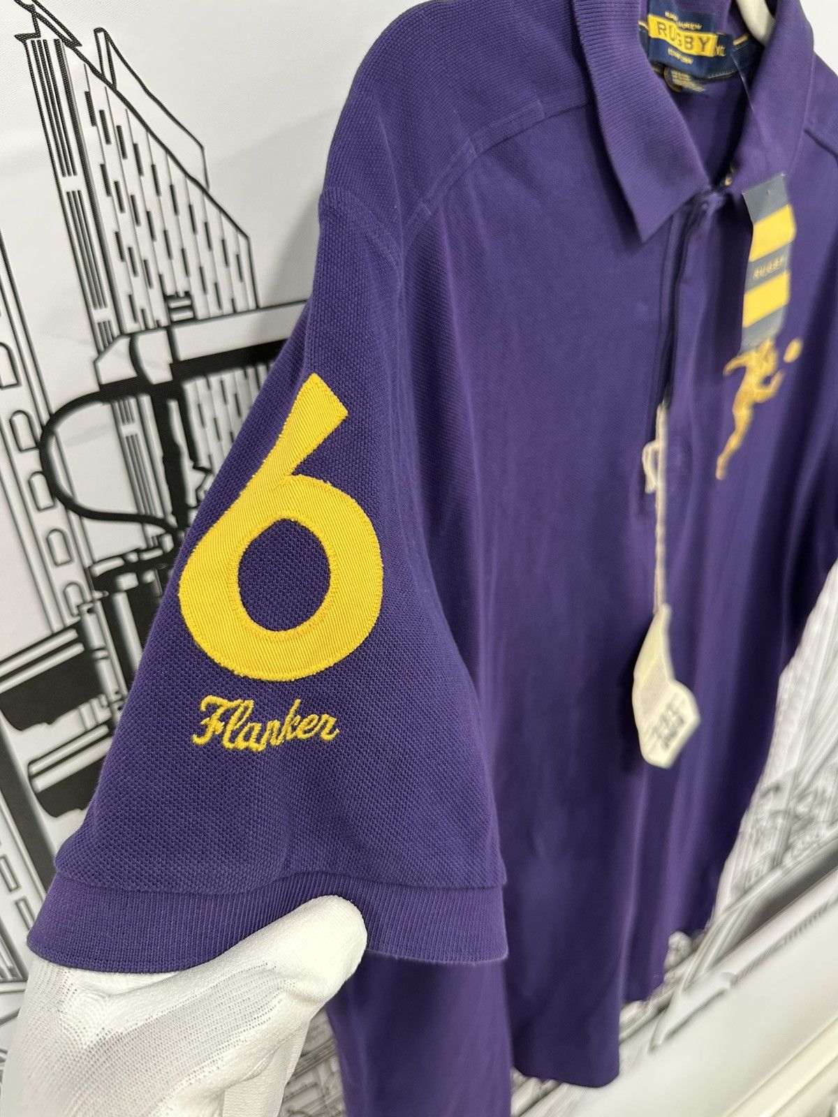 Polo Ralph Lauren Rugby Ralph Lauren Big Kicker Flanker Rugby Purple XL Size US XL / EU 56 / 4 - 4 Thumbnail