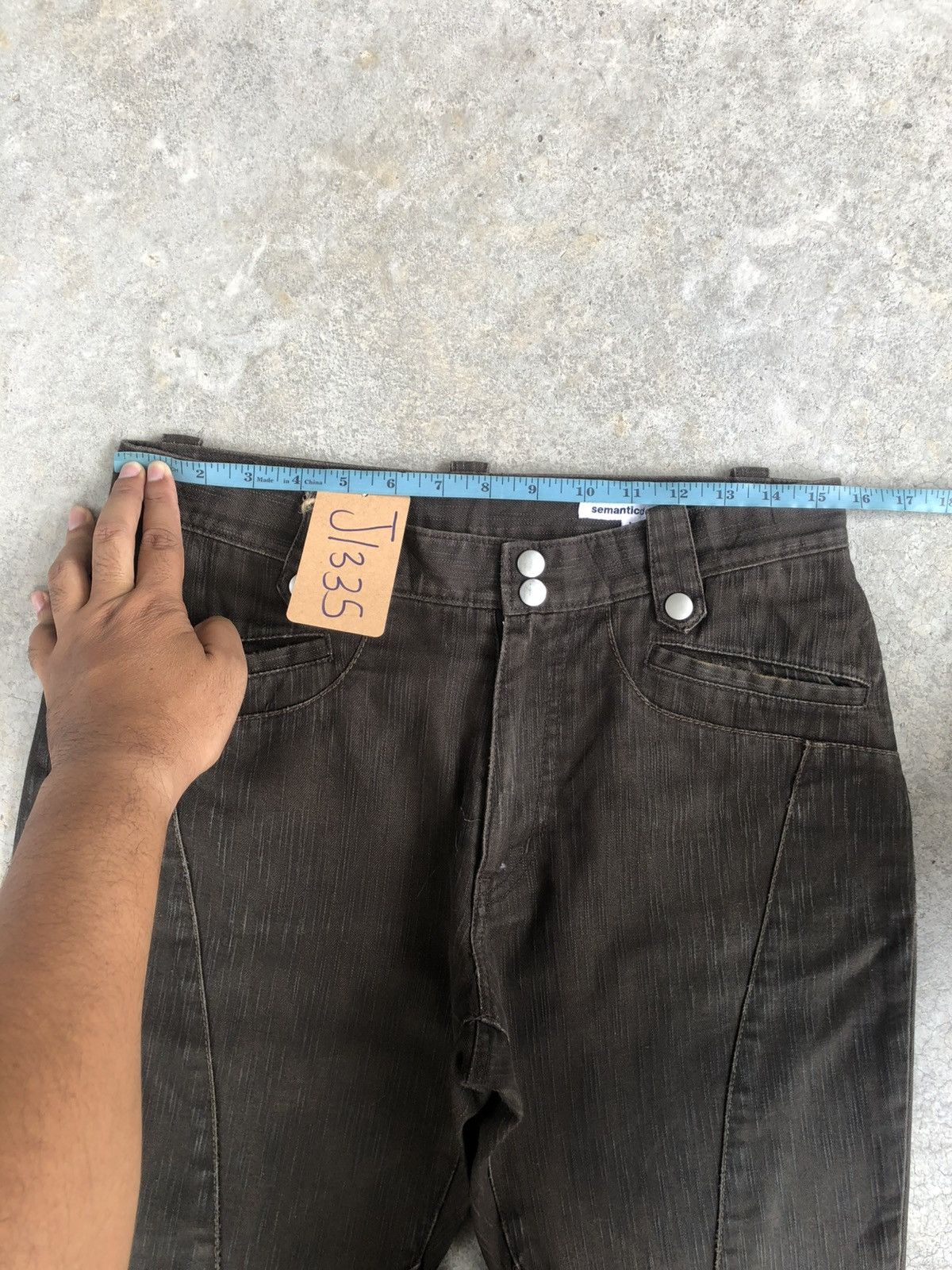 If Six Was Nine Semantic Design Flared Jeans Distressed Jeans Size US 31 - 22 Thumbnail
