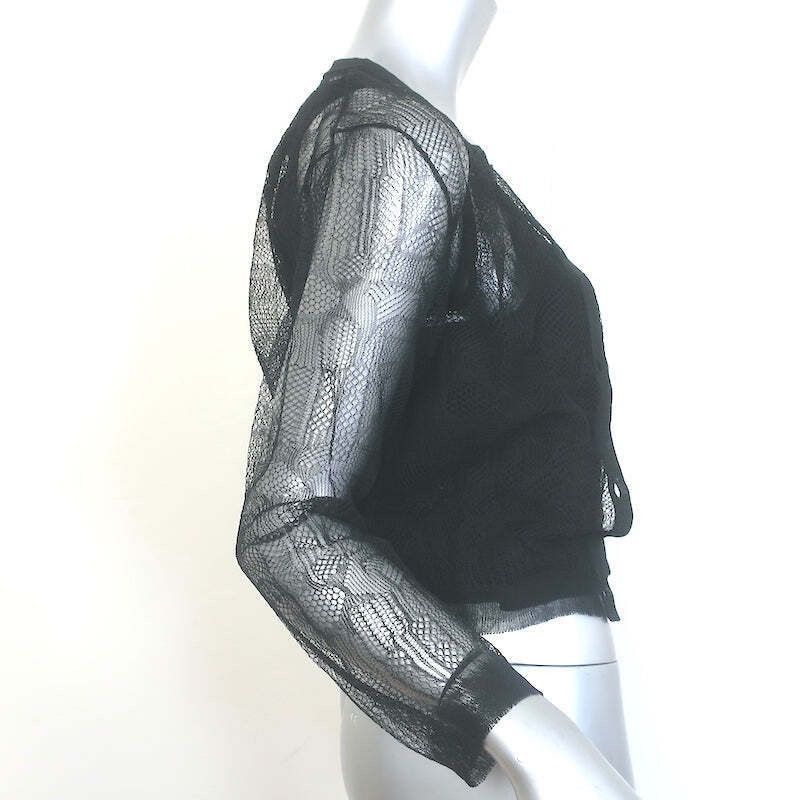 Dior Dior Lace Twinset Black Silk Cardigan and Tank Top SZ 6 NWT Size S / US 4 / IT 40 - 2 Thumbnail